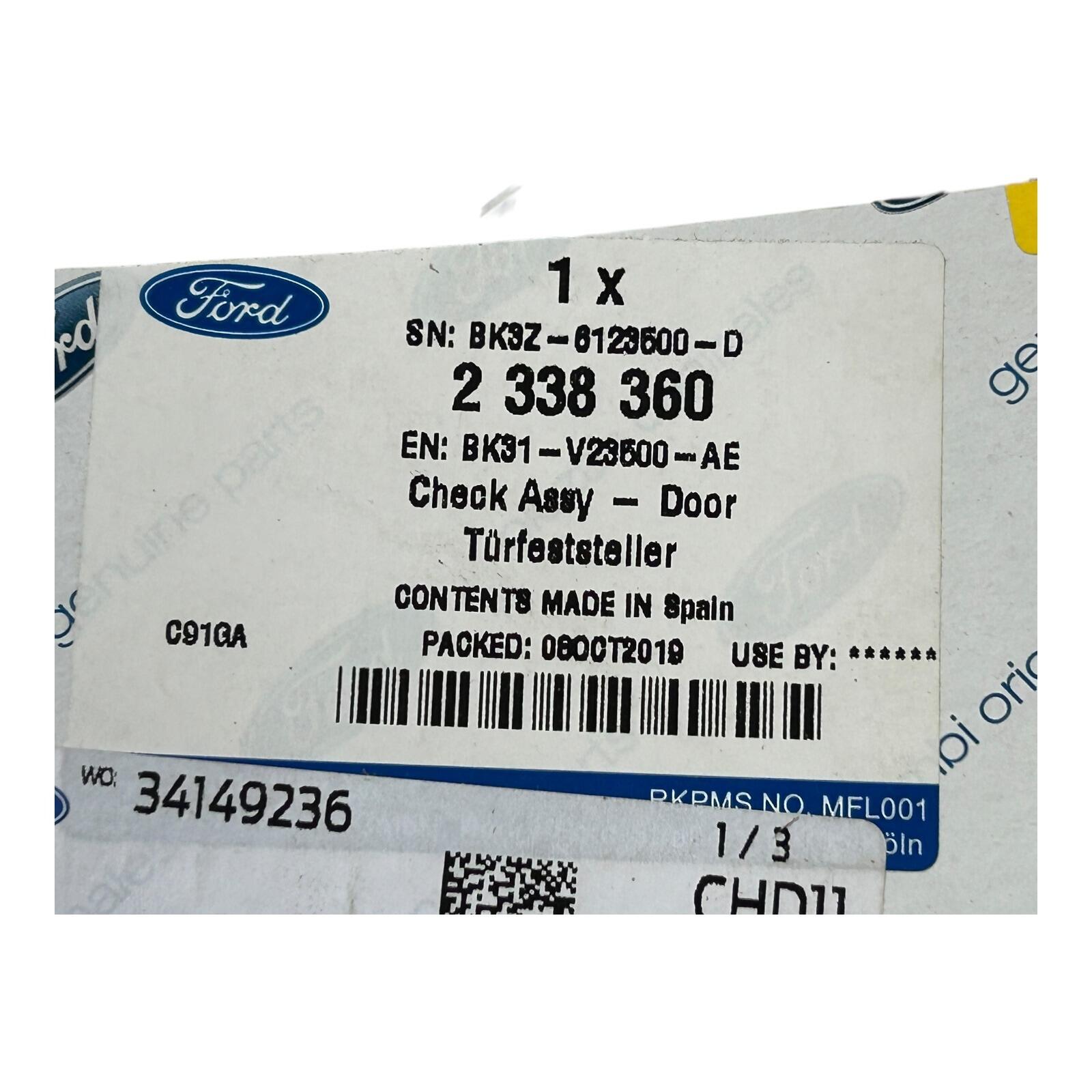Genuine Ford Transit Front door check strap 2338360