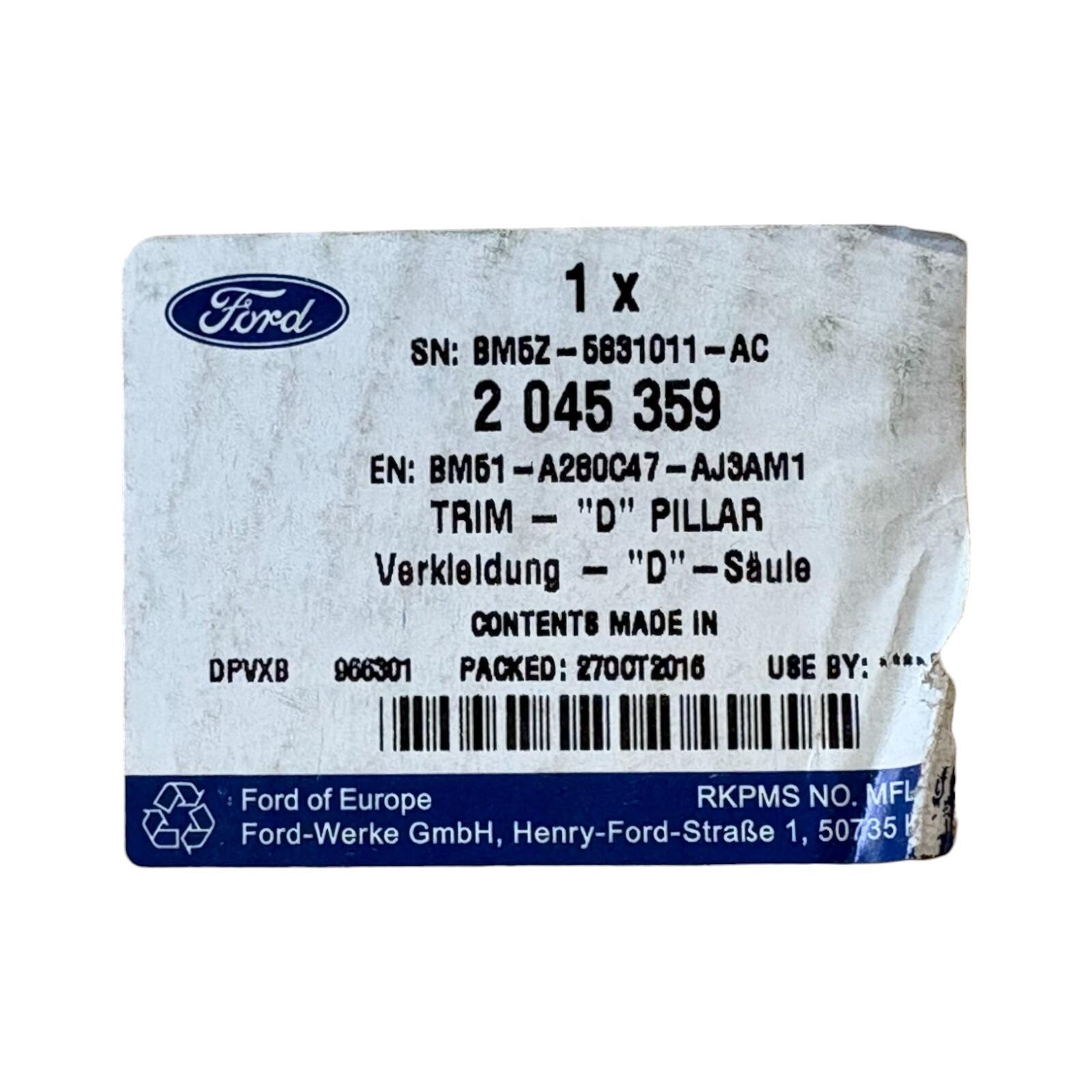 Genuine Ford D PILLAR TRIM 2045359 – VIN Required | Genuine OEM Part