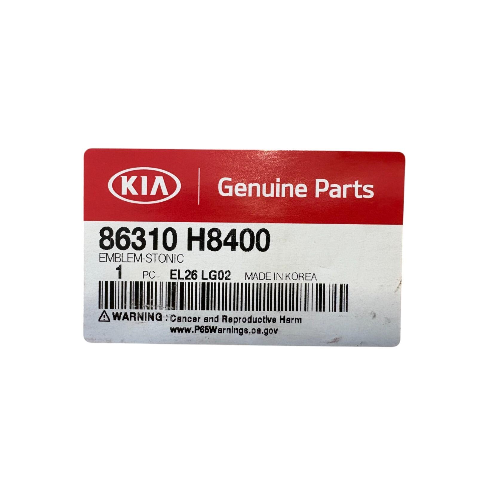 Genuine KIA Stonic Tailgate emblem (chrome) 86310H8400