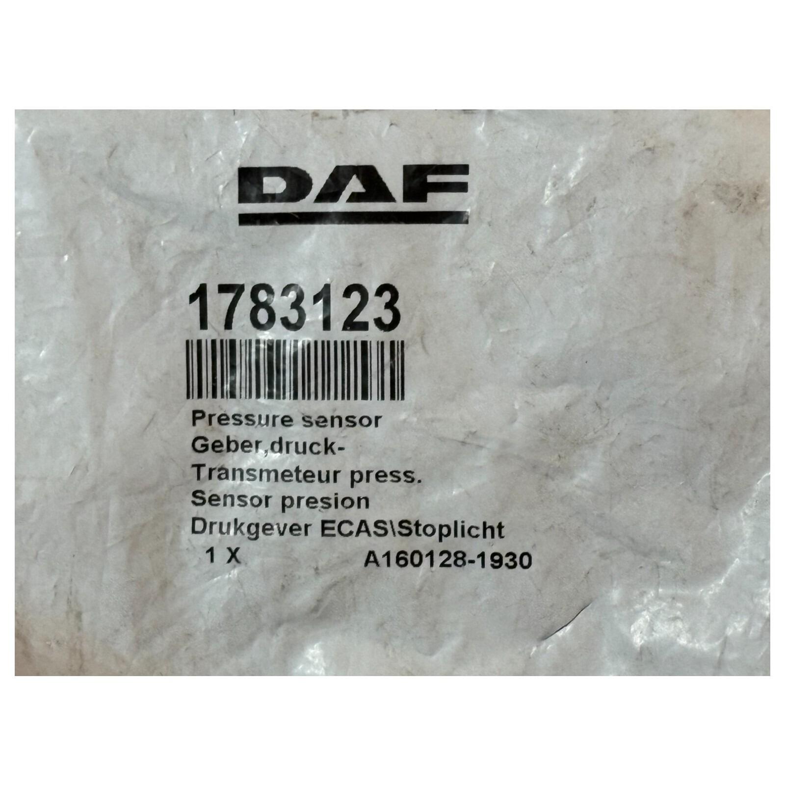 Genuine DAF CF LF XF Brake light pressure sensor 1783123 – VIN Require