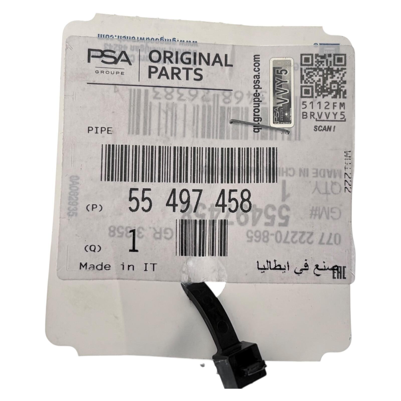 Genuine PSA Turbocharger Oil Return Pipe 55497458 – VIN Required | Gen
