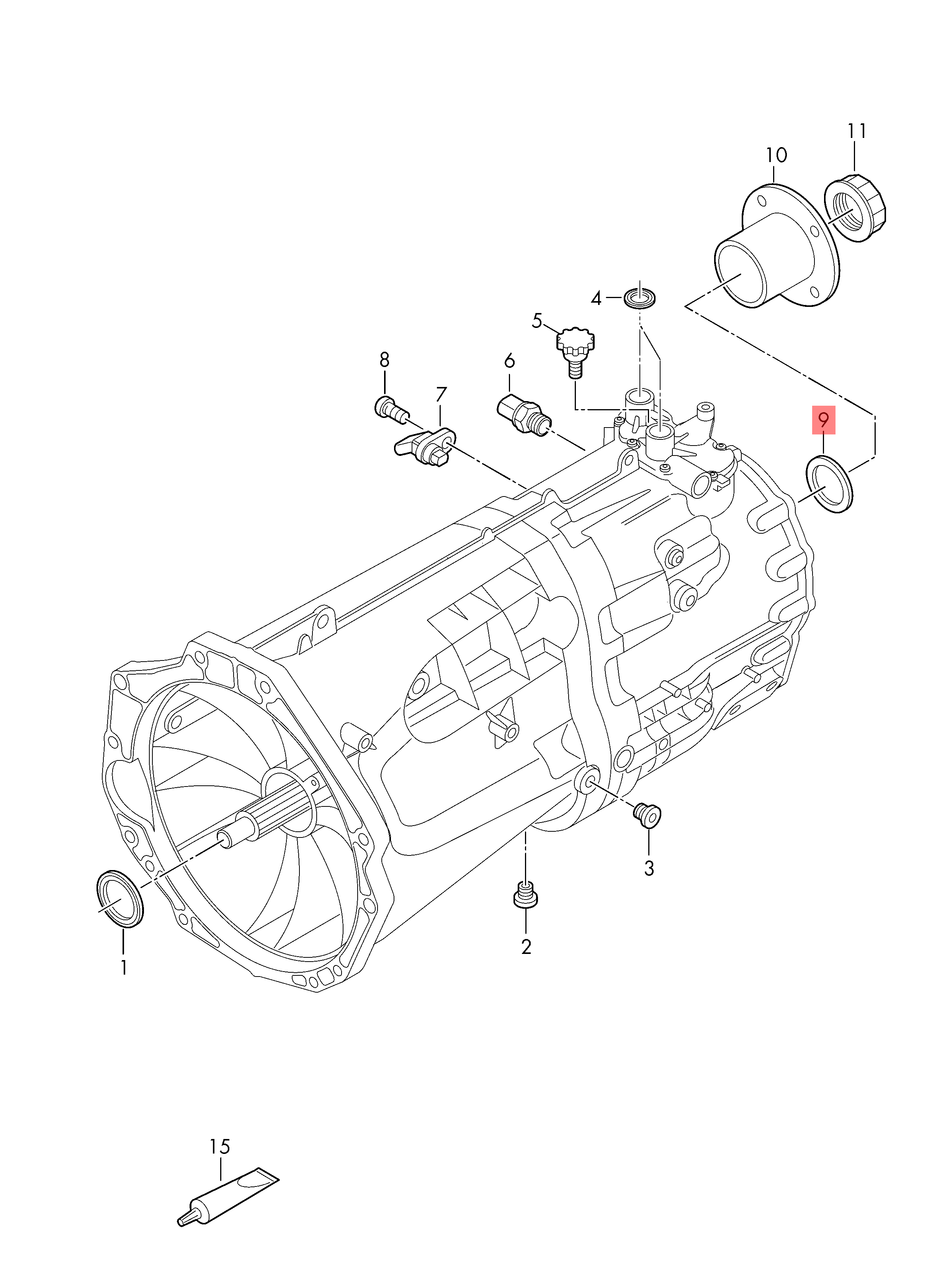 Volkswagen Amarok / Crafter Radial Shaft output Seal 0F6301189