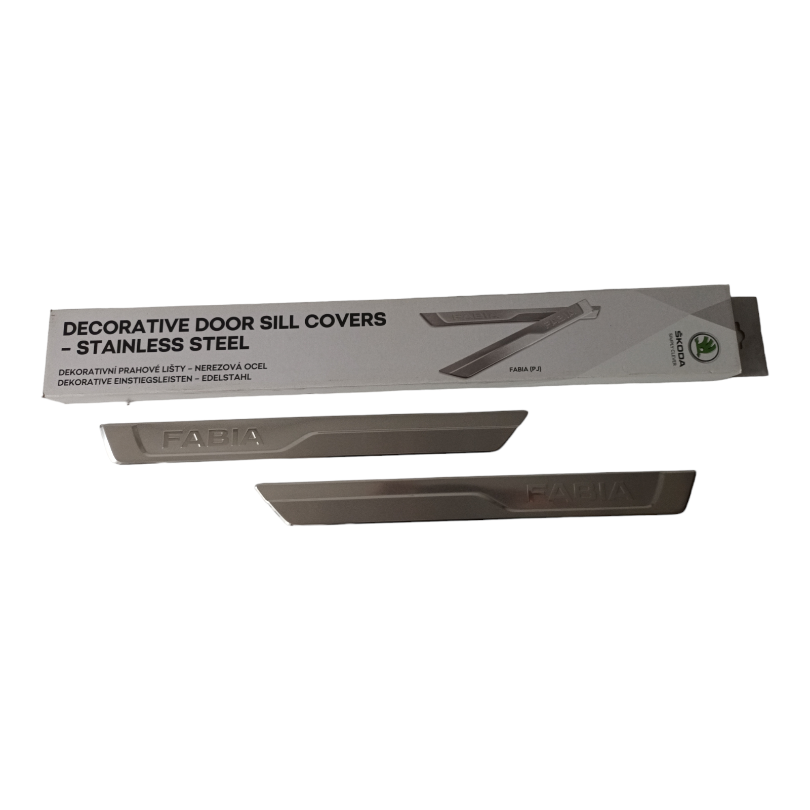 Genuine Skoda Fabia Brushed aluminium sill covers 6VA071303