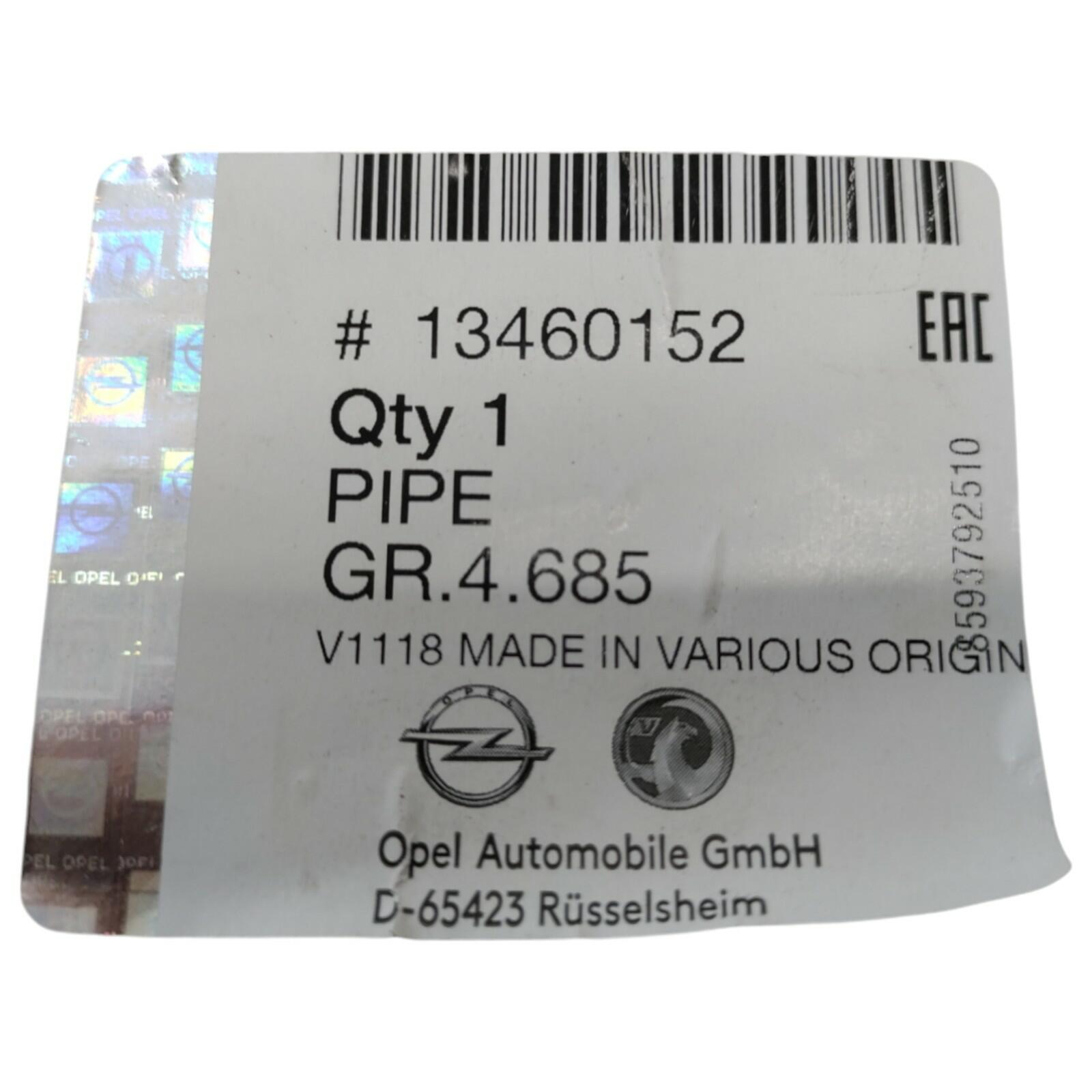 Genuine Vauxhall Brake Pipe - **Genuine New Sealed 13460152 – VIN Requ