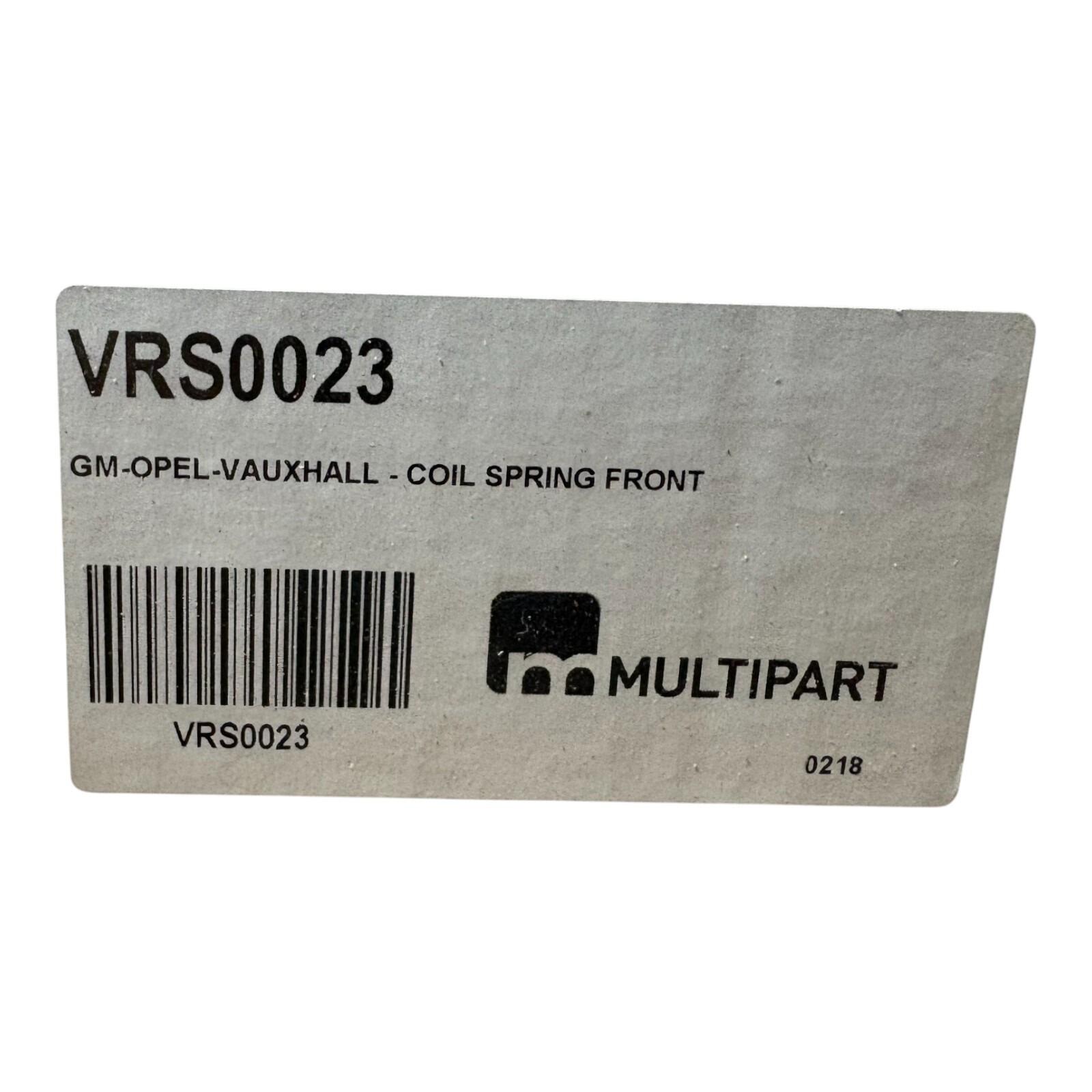 Vs933 Spring Multipart Front Coil Spring fits Opel Vauxhall VRS0023 – VIN Required