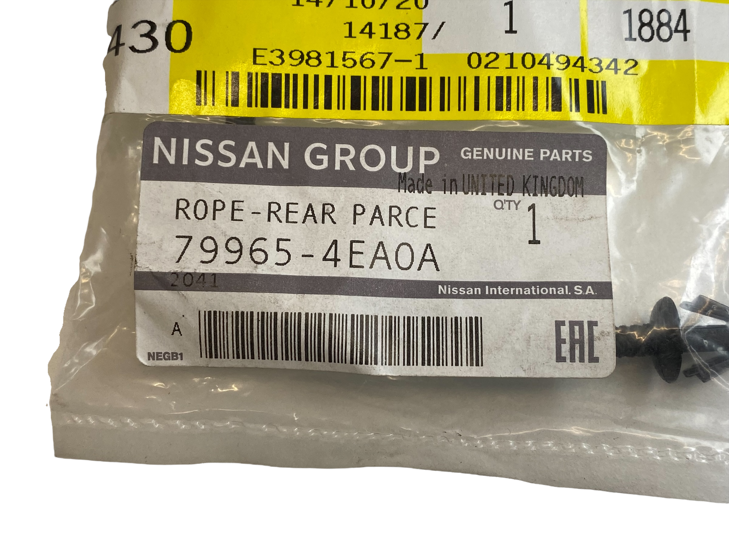 Parcel Tray Ropes Nissan | Parcel Shelf Rope | 799654EA0A | GFN Parts