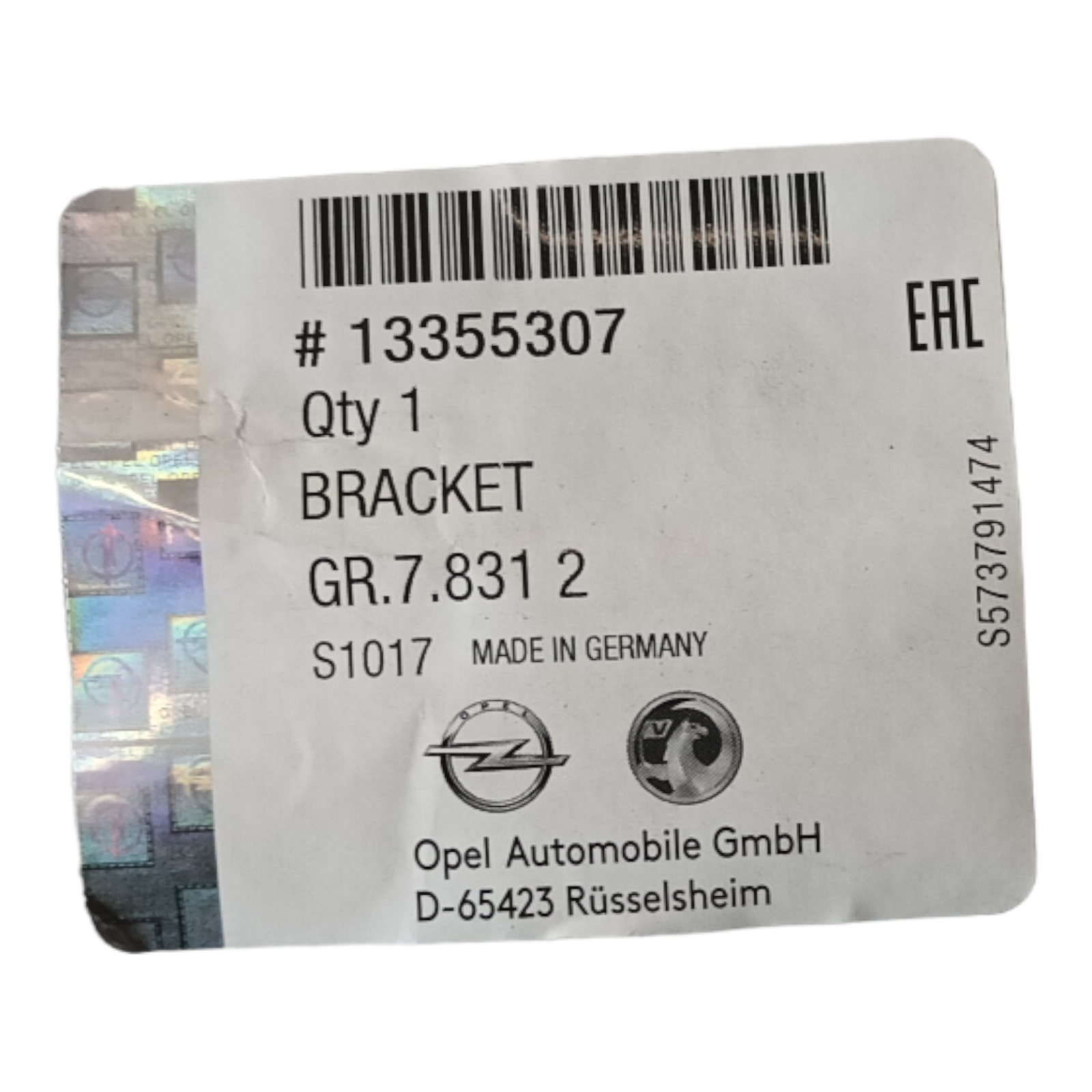 Vauxhall Adam | LH Front Bumper Bracket | 13355307 | GFN Parts