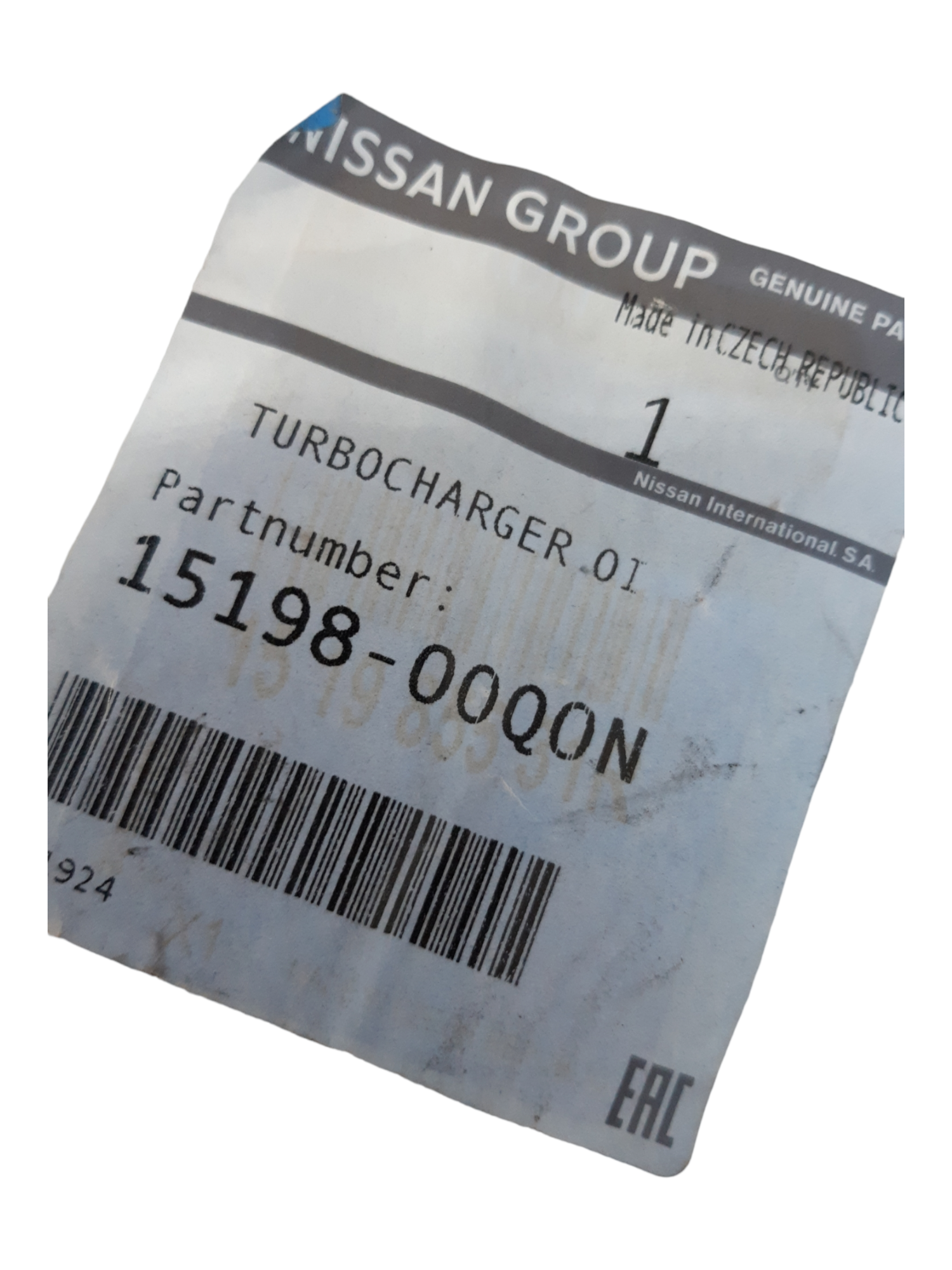 Nissan | Turbocharger Oil Hose | 1519800Q0N | GFN Parts