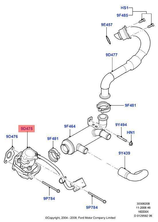 Ford Focus / C-Max | Remanufactured EGR Valve | 2096502 | GFN Parts