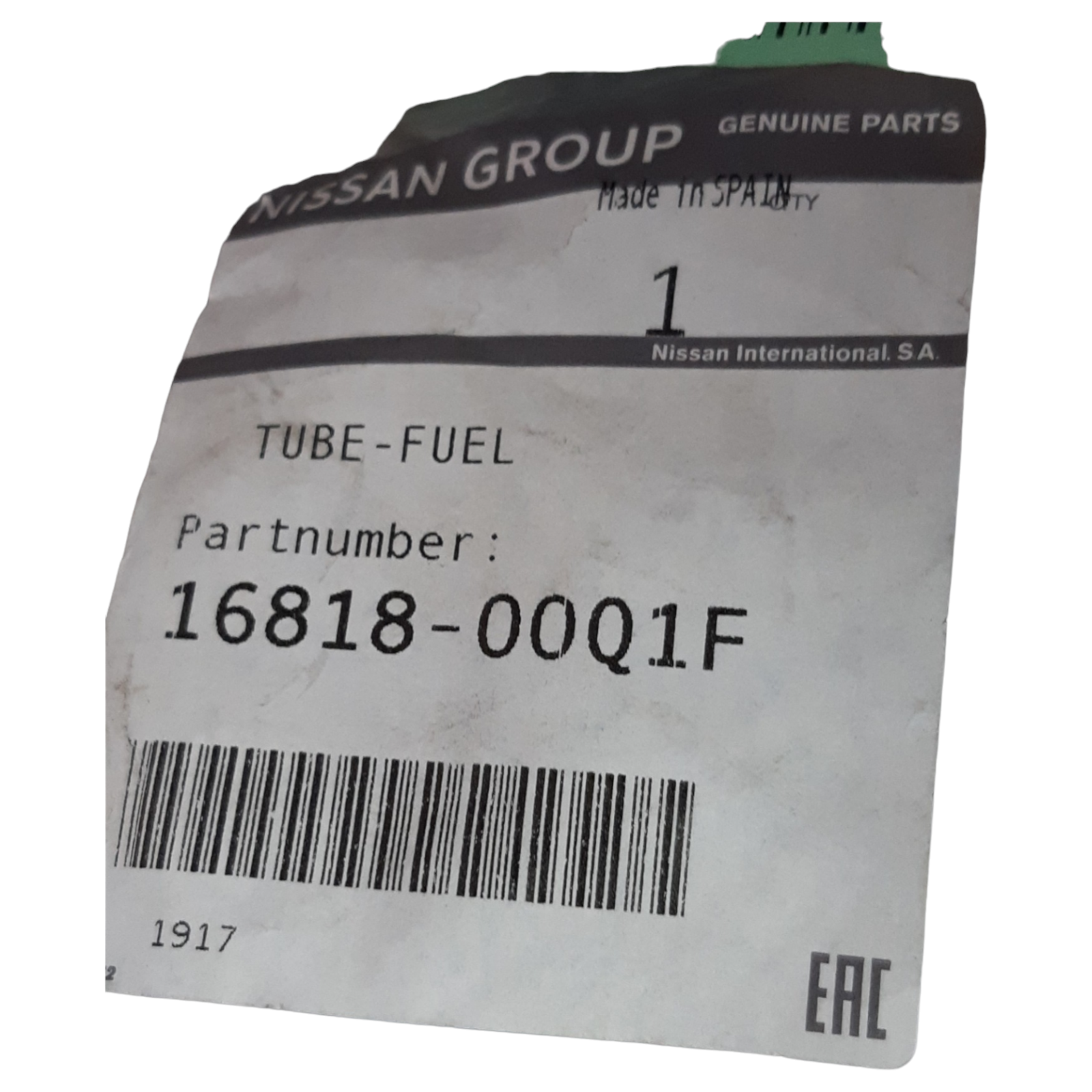 Genuine Nissan Navara (D23M) NV400 (X62) Fuel pipe 1681800Q1F