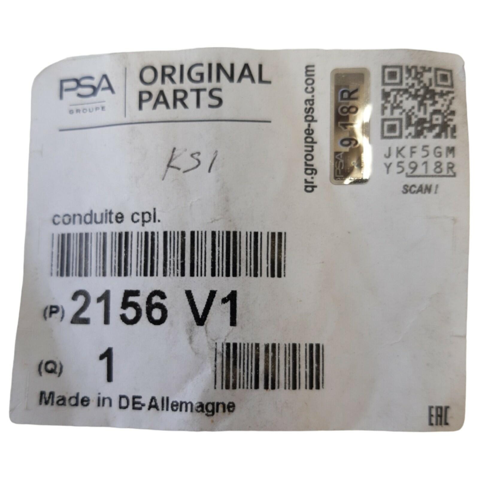 Genuine PSA Peugeot Citroen Clutch master cylinder pipe 2156V1