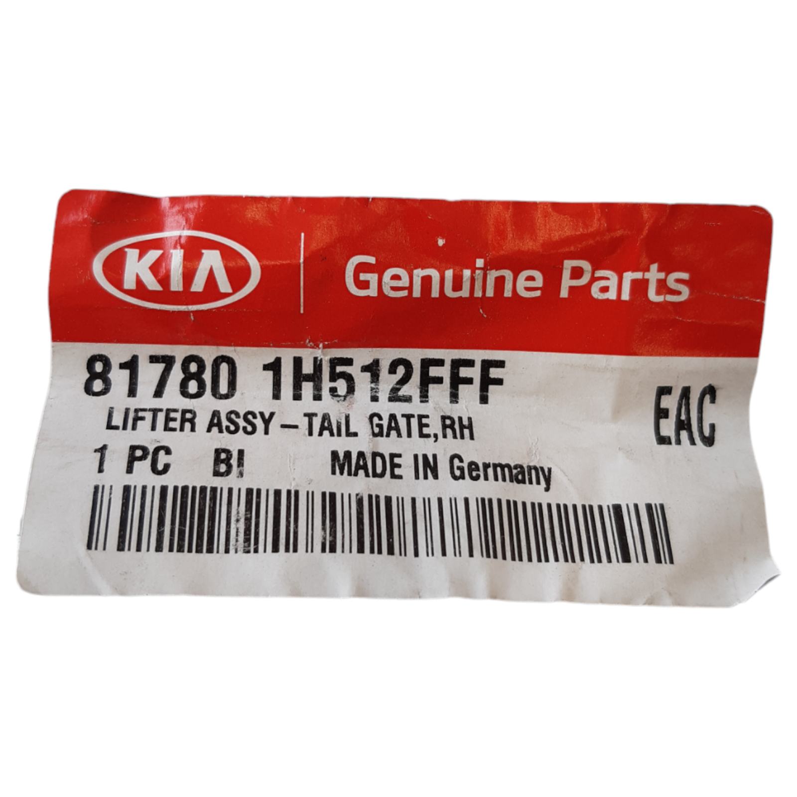 Genuine KIA Ceed (10) Estate RH OS Tailgate strut 817801H512FFF
