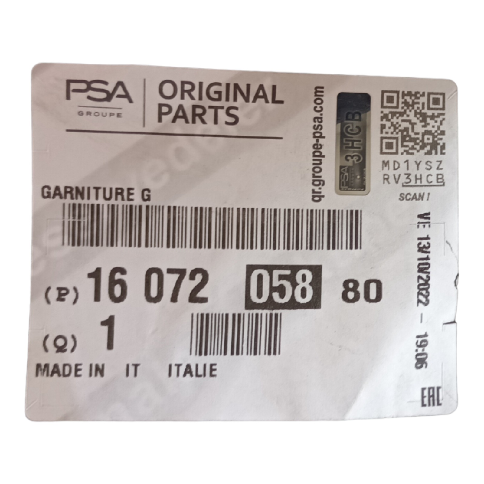 Genuine Peugeot Boxer 3 LH NS Mat Retainer trim 1607205880