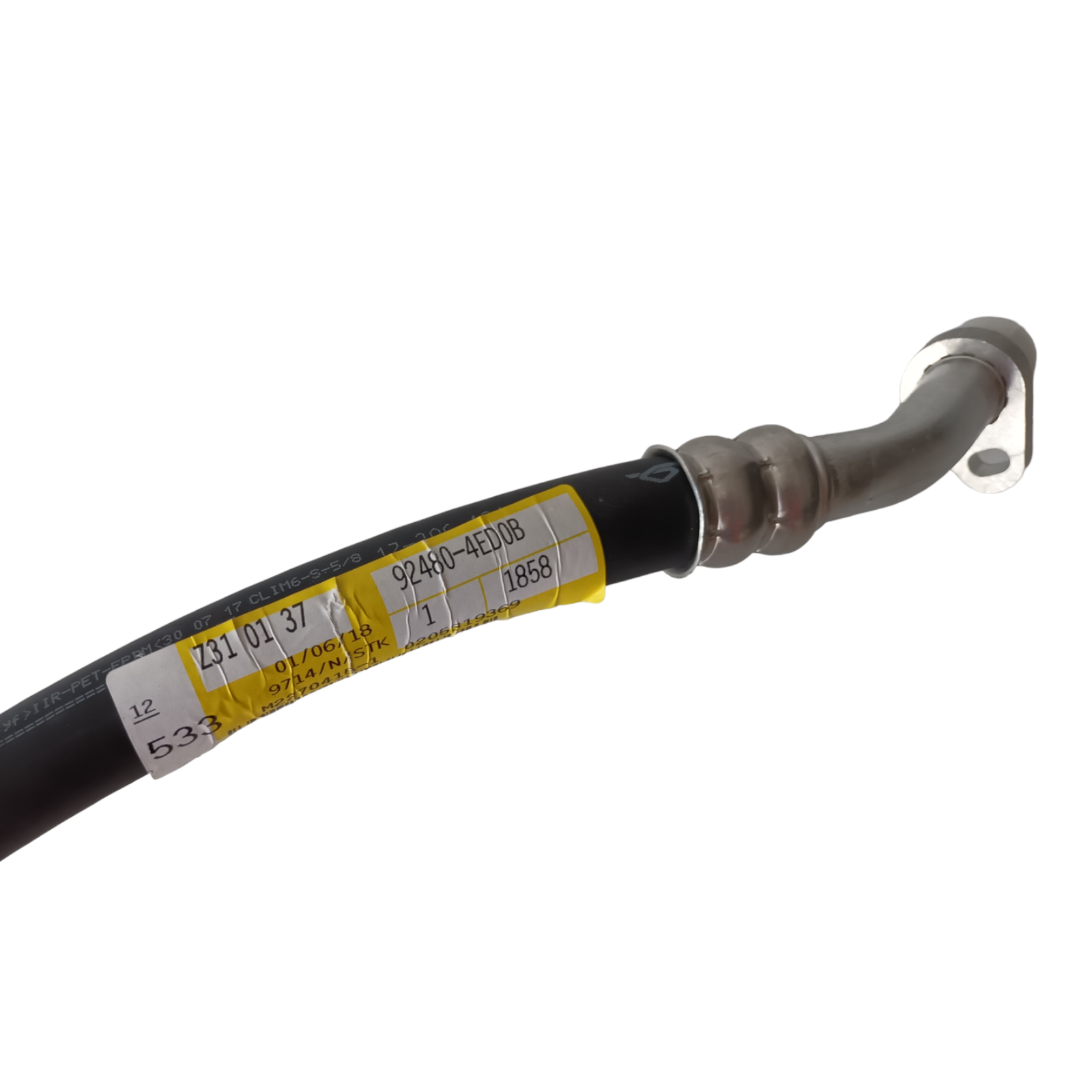 Genuine Nissan Qashqai (J11E) Condenser low flexible hose 924804ED0B