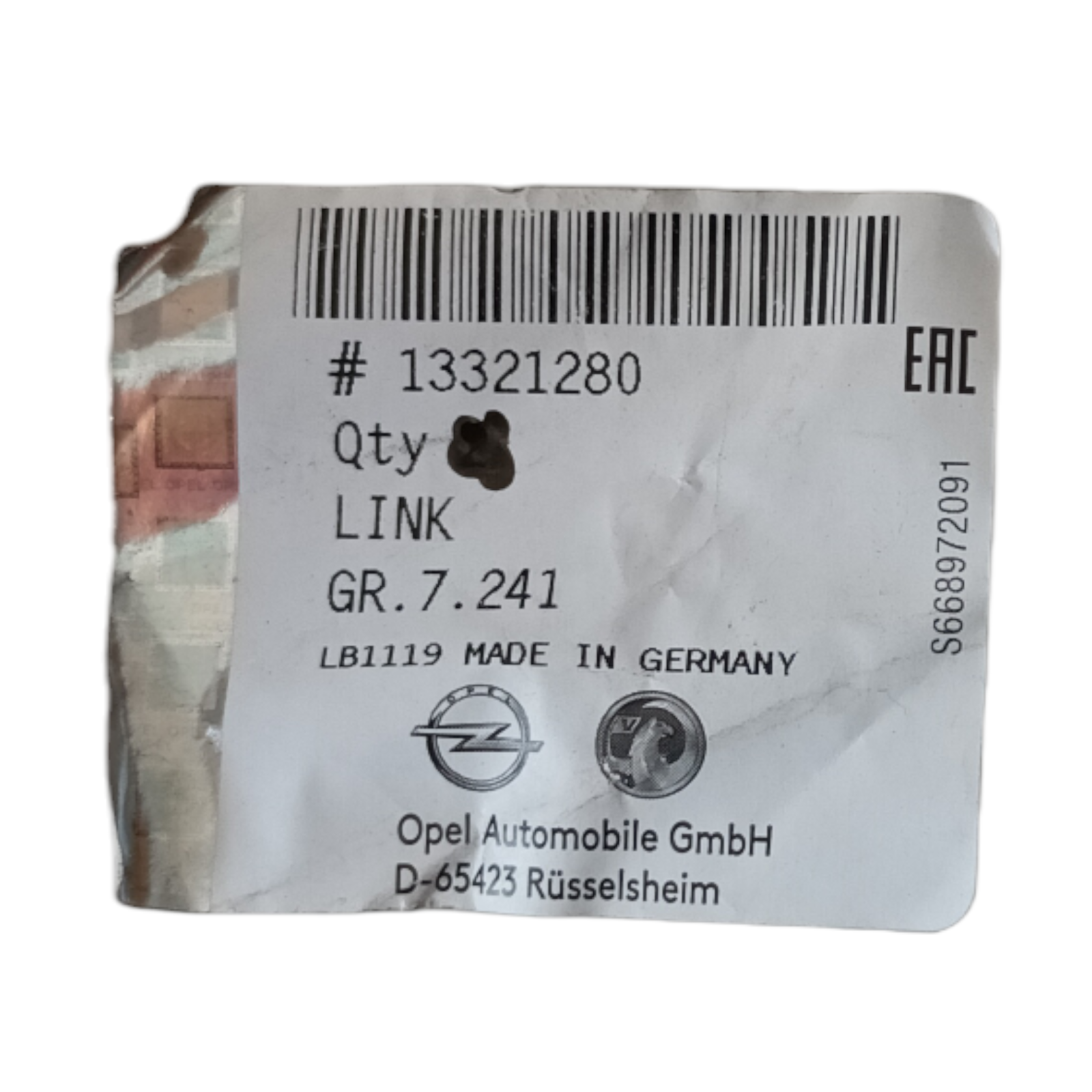 Genuine Vauxhall Corsa D Front Stabiliser Link Shaft Joint Rod 13321280