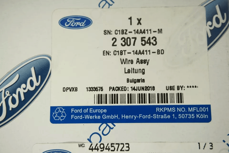 Genuine Ford Fiesta (CCN) Engine wiring assembly 2307543