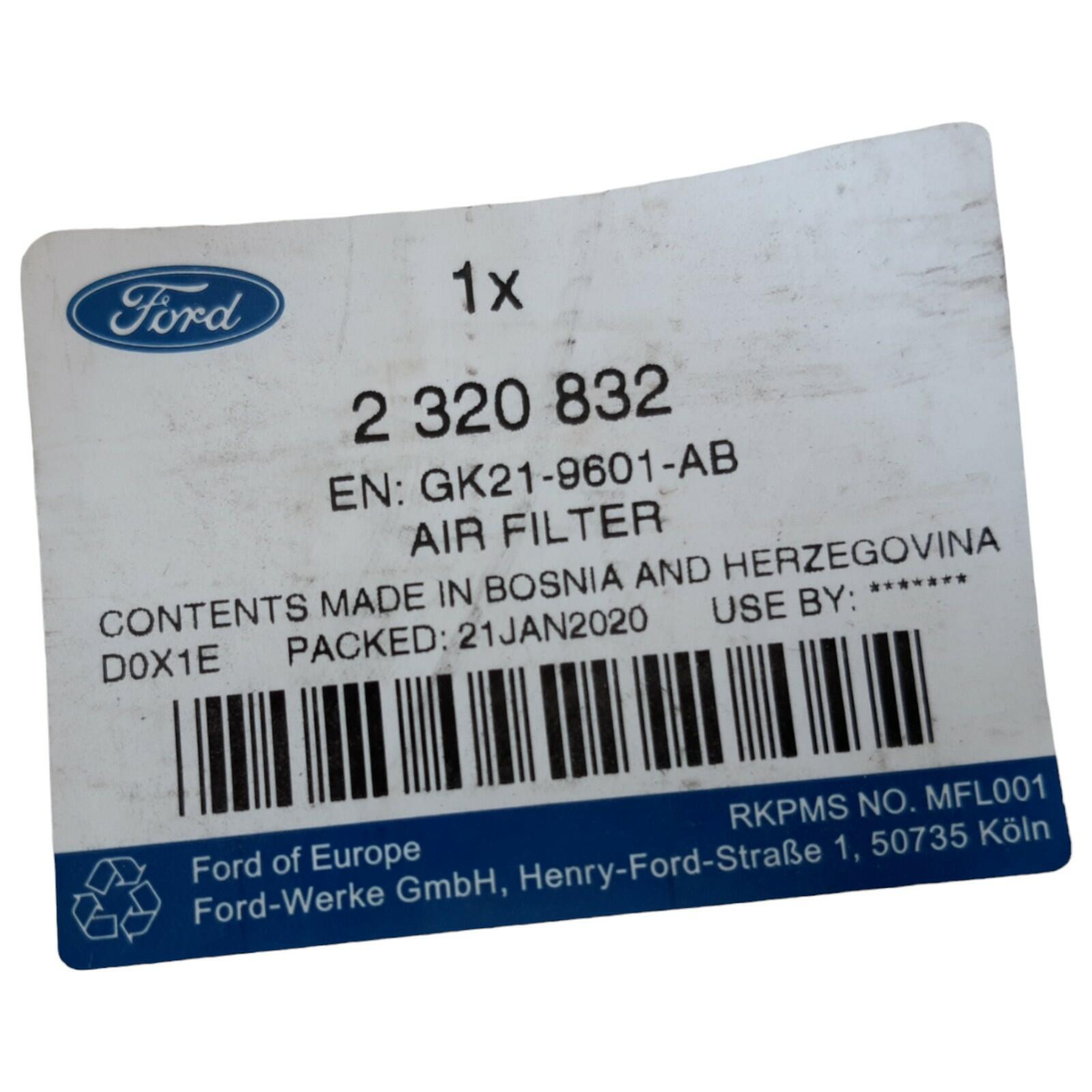 Genuine Ford Transit Custom / Transit Ecoblue Air filter 2320832