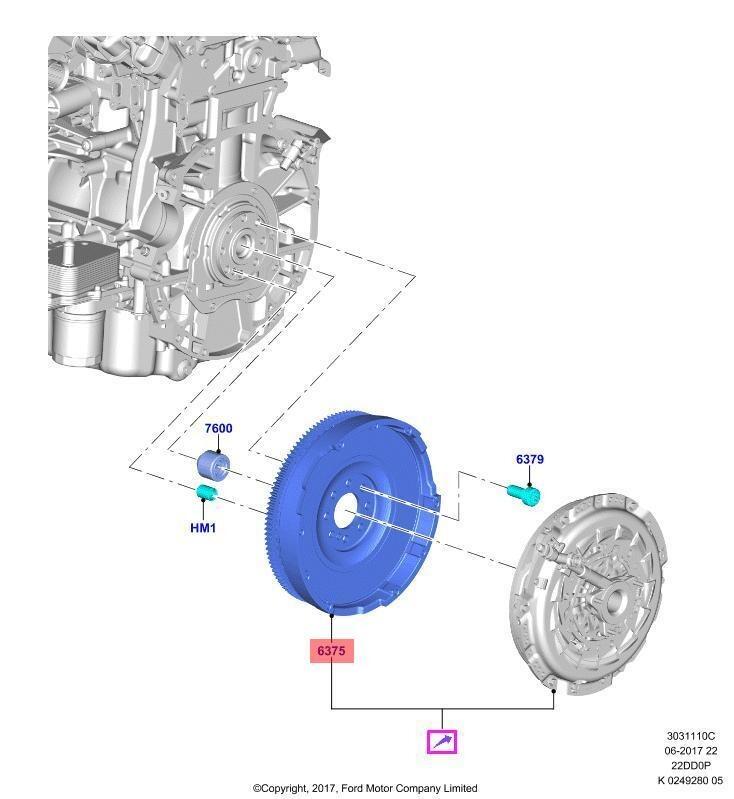 Ford Transit TT9 | Dual Mass Flywheel Assembly | 1932320 | GFN Parts