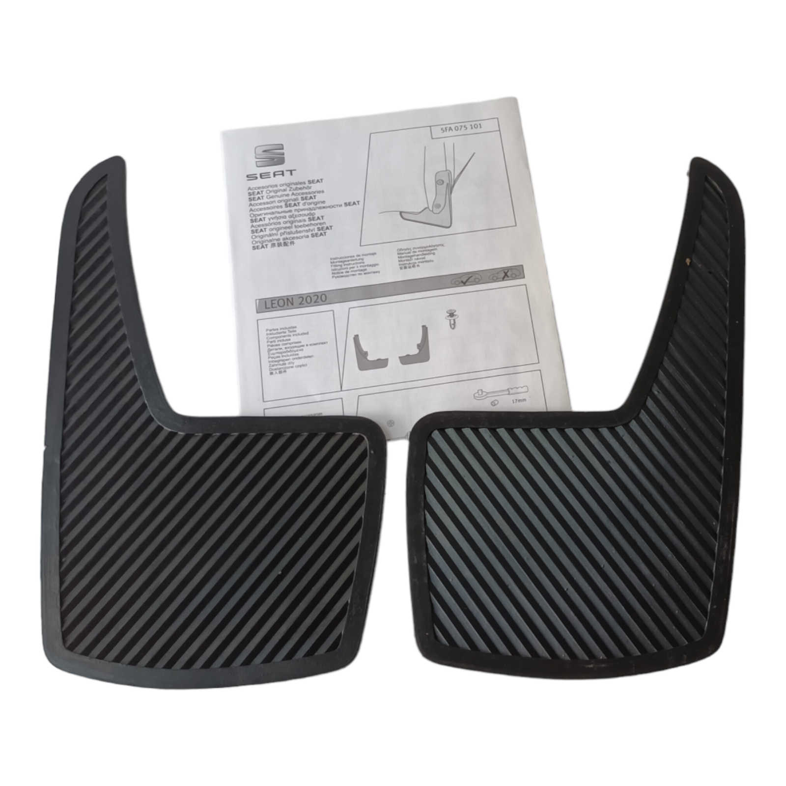 Genuine SEAT Leon Rear Mud Guard Kit 5FA075101