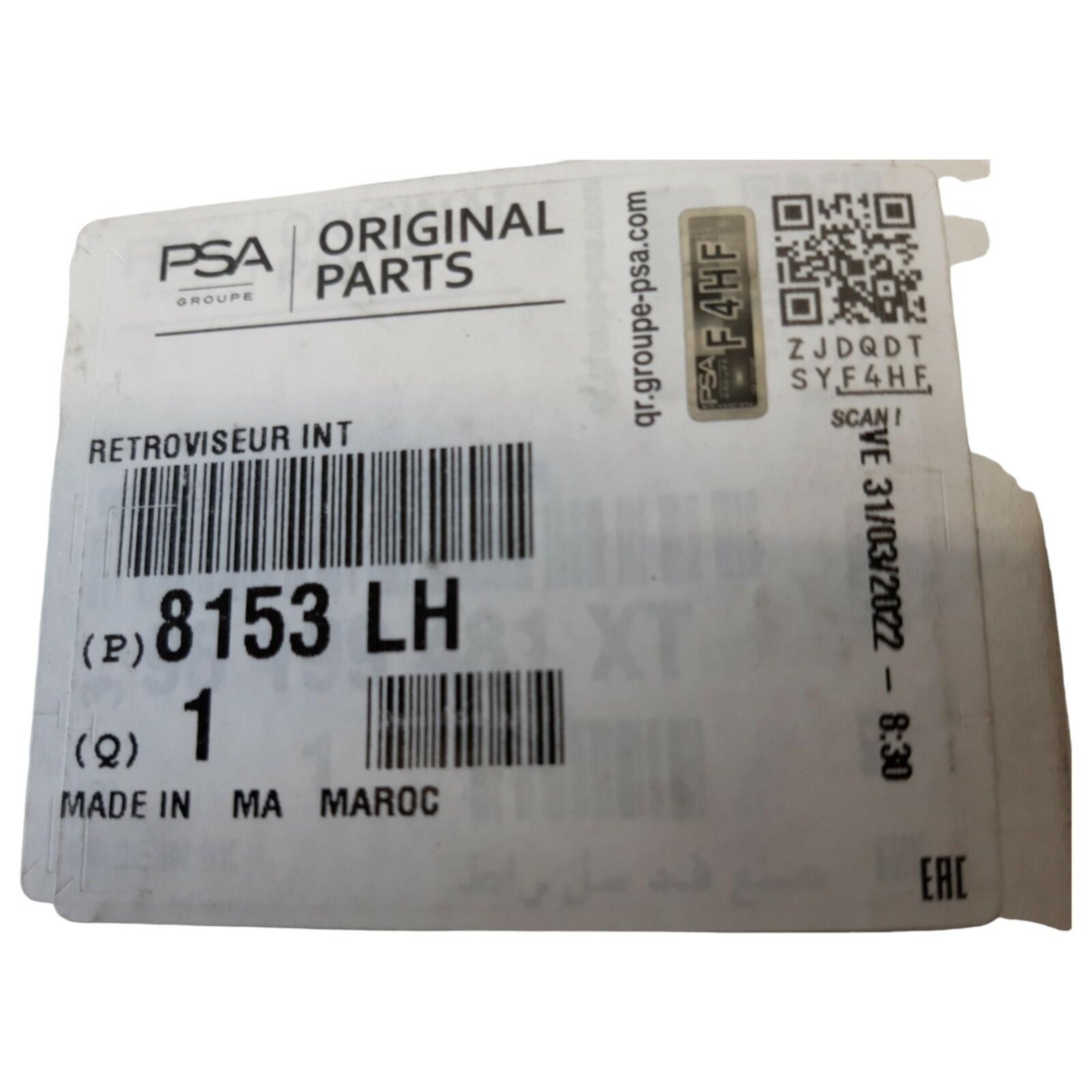 Genuine PSA Interior Rear View Mirror 8153LH For Citroen / Peugeot