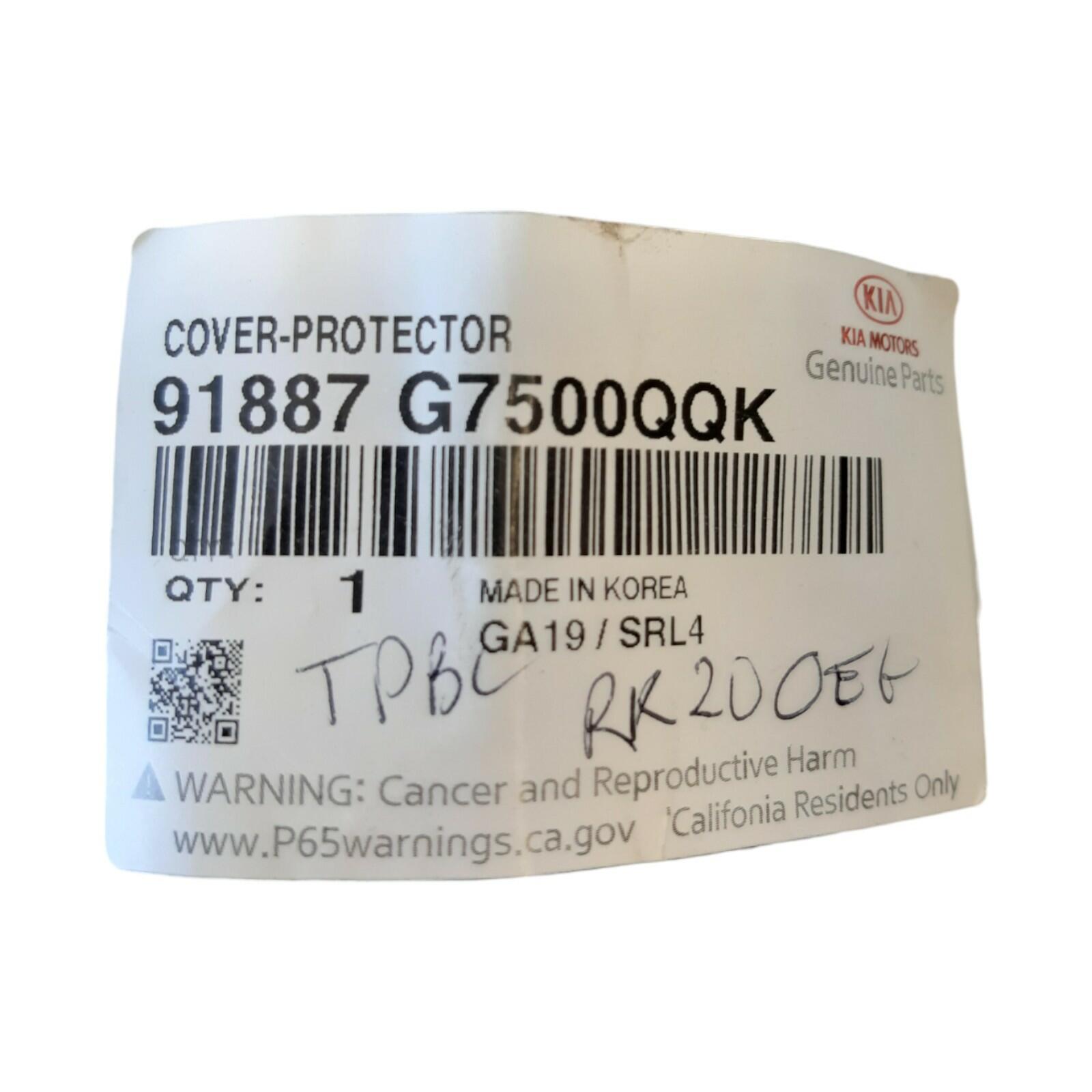 Genuine KIA / Hyundai Charging wire protector cover 91887G7500QQK
