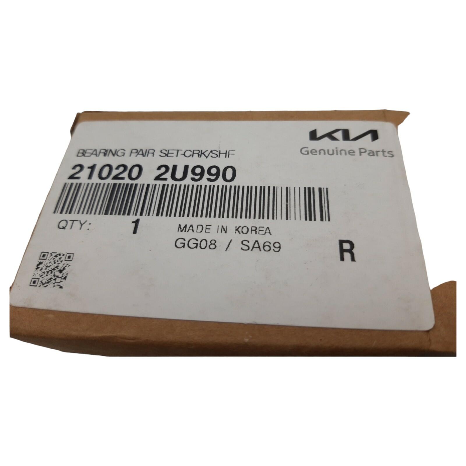 Genuine KIA Ceed 18 Hyundai Kona 18 Crankshaft bearings (pair) 210202U990