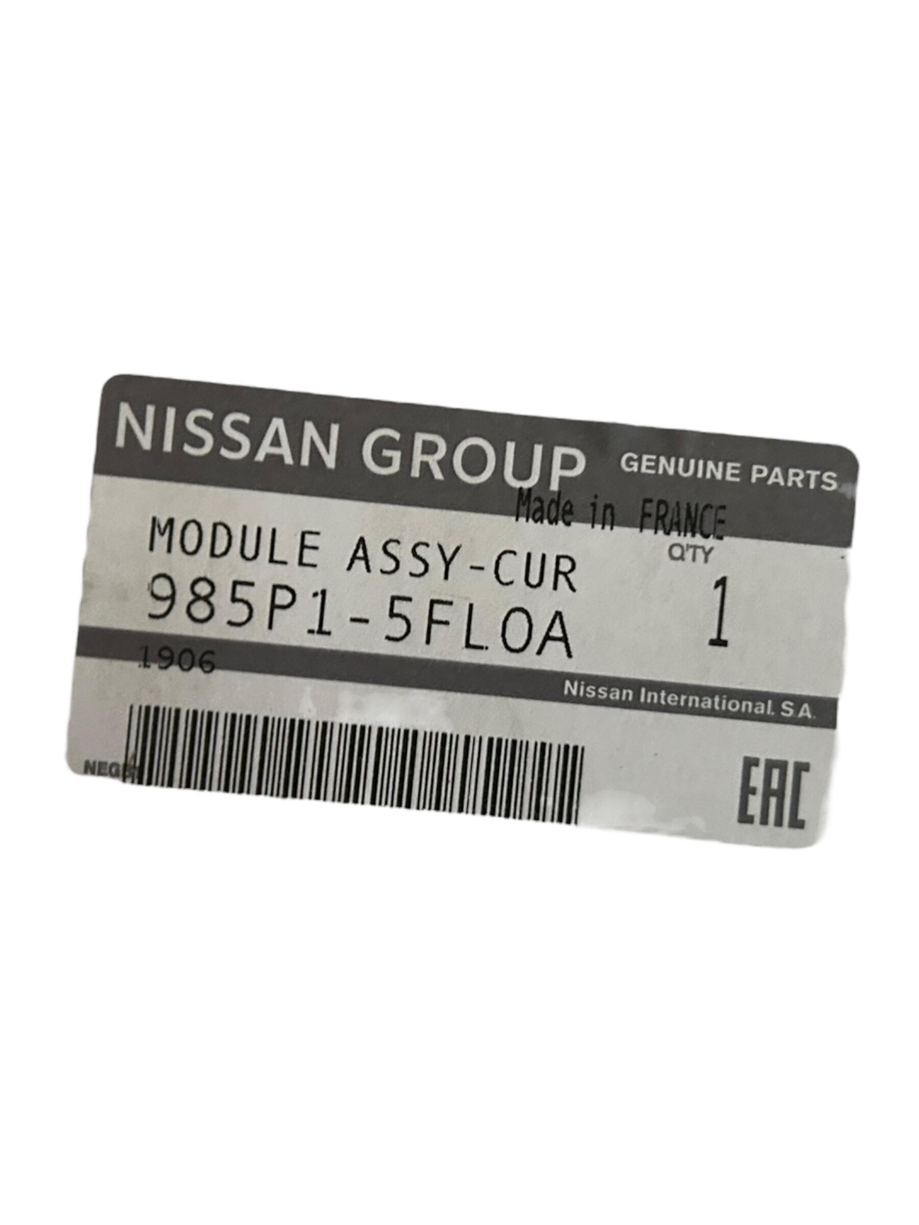 Genuine Nissan Micra K14 LH NS Curtain airbag module assembly 985P15FL0A