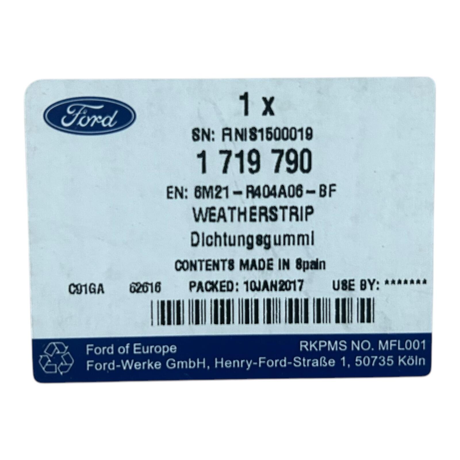 Genuine Ford S-MAX Galaxy (CA1) Tailgate weatherstrip 1719790