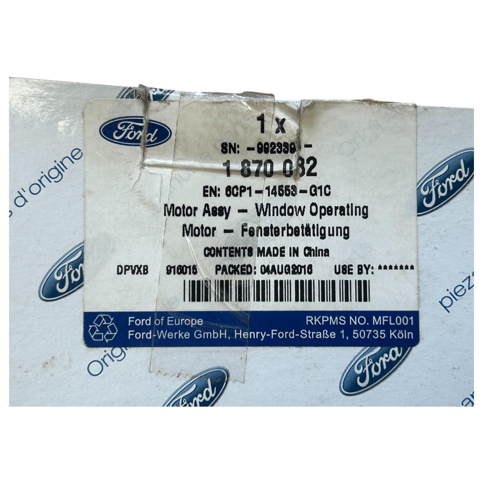 Genuine Ford Ranger (TKE) RH OS Rear window motor assembly 1870082