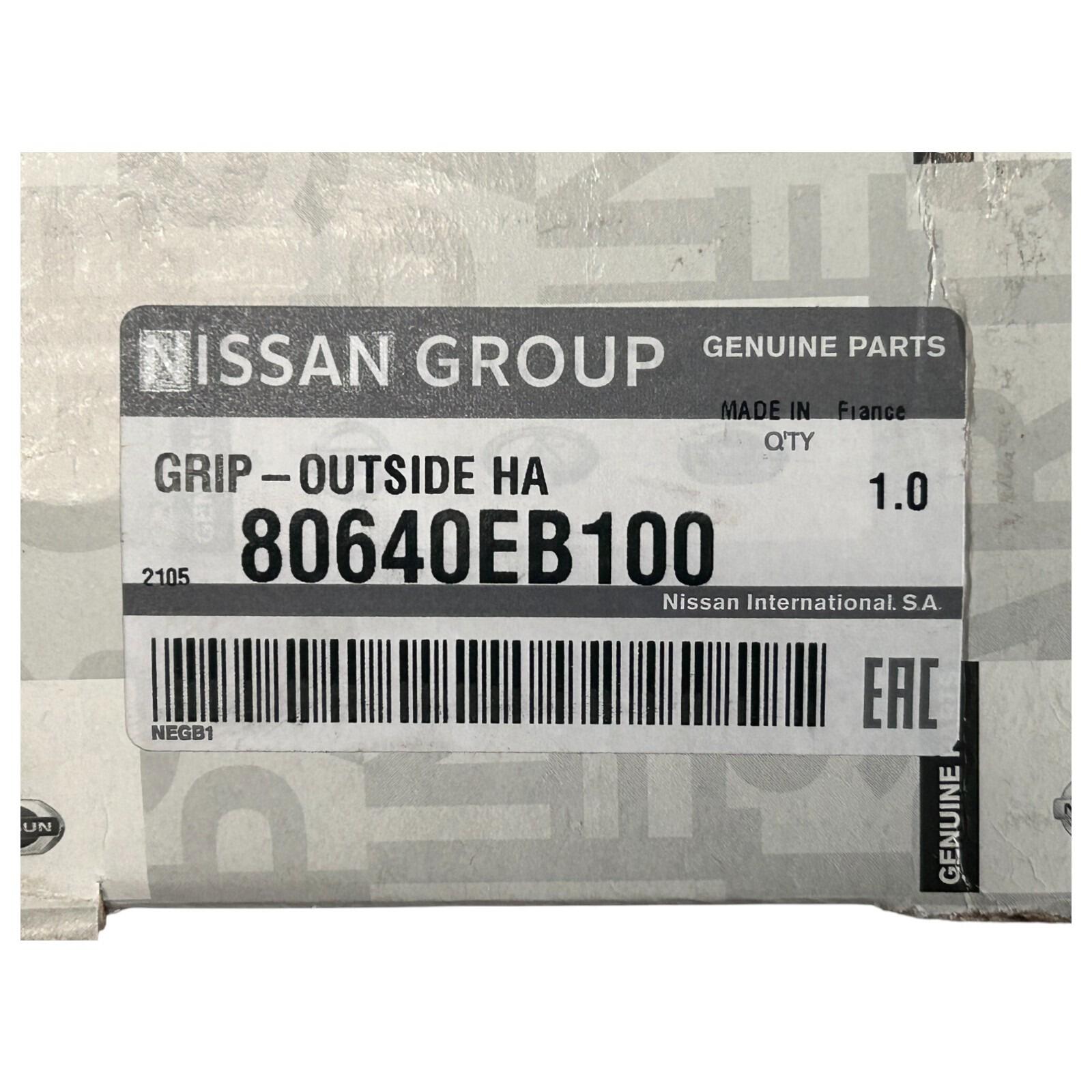 Genuine Nissan Navara (D40) Qashqai (J10E) RH OS Exterior door handle 80640EB100