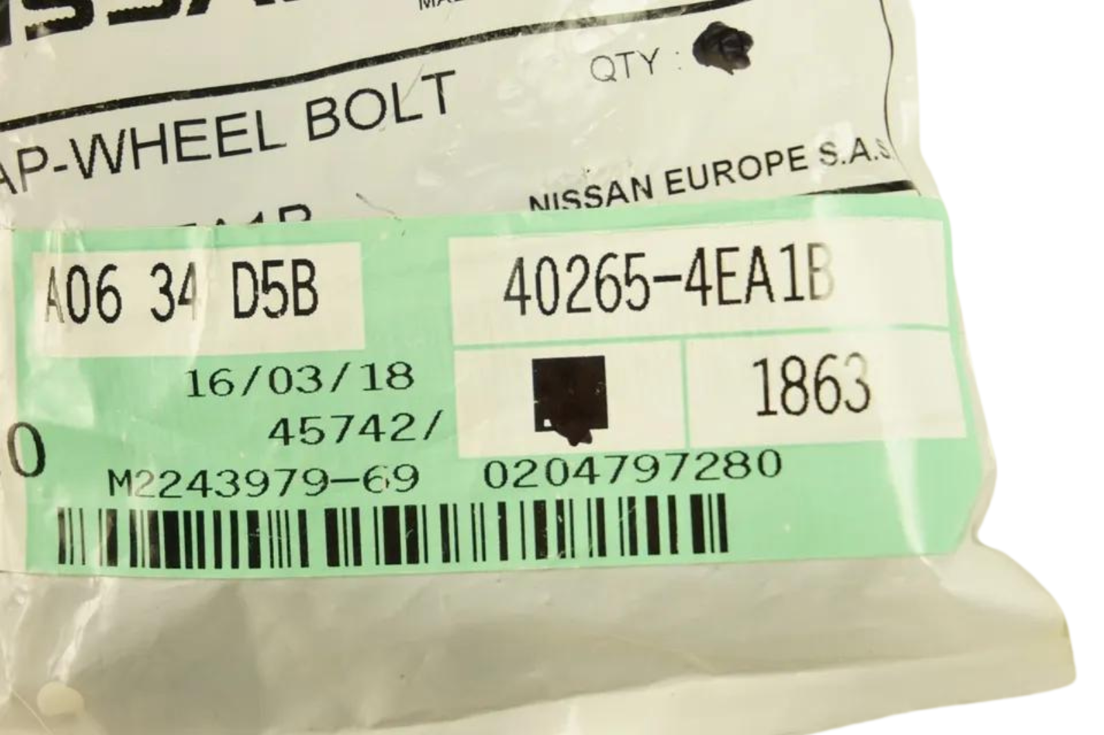 20-Piece 17mm Black Wheel Bolt Covers + Locking Covers For Nissan Qashqai Mk2 (2014-2017)