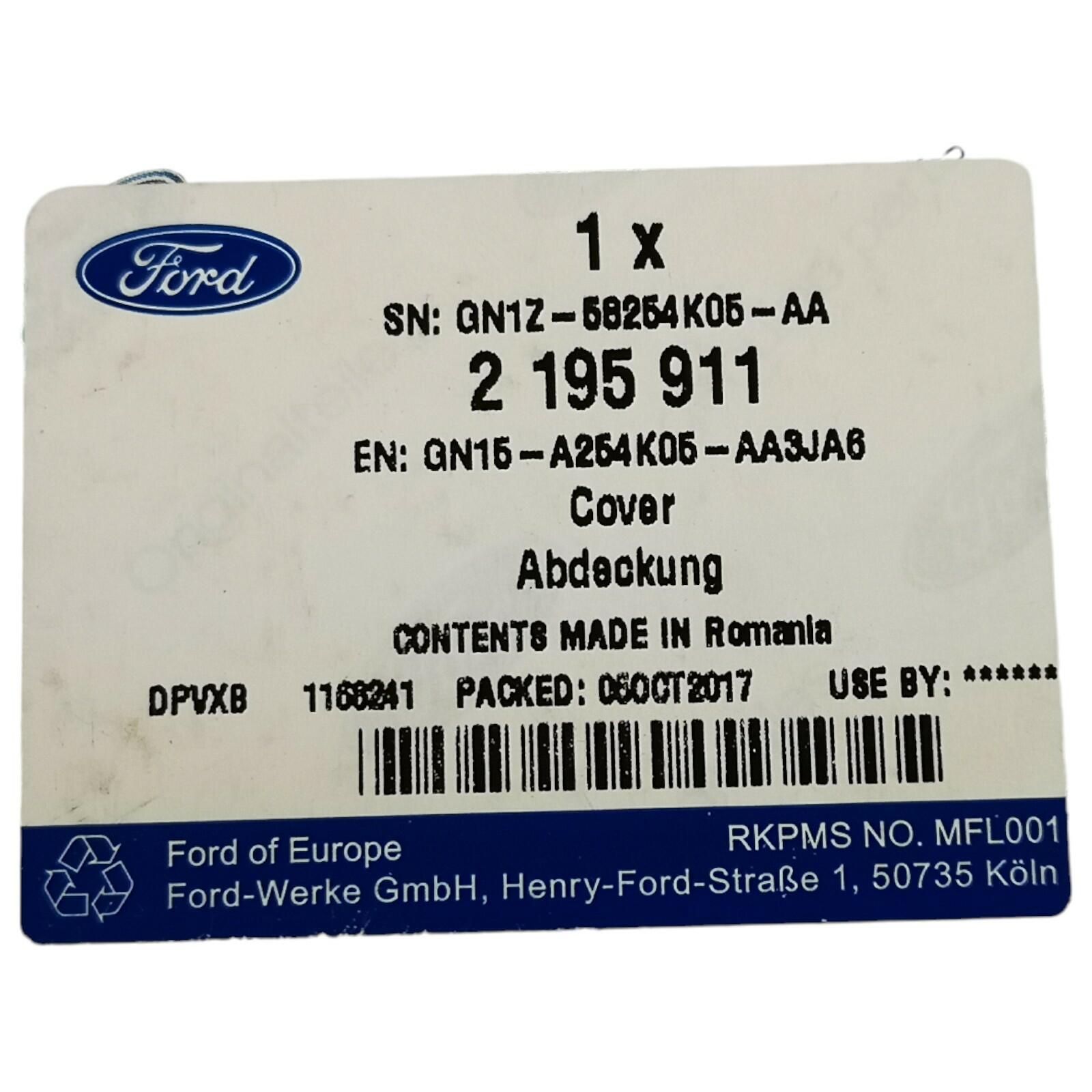 Genuine Ford EcoSport (CBW) RH OS Rear door trim 2195911 GN15A254K05AA