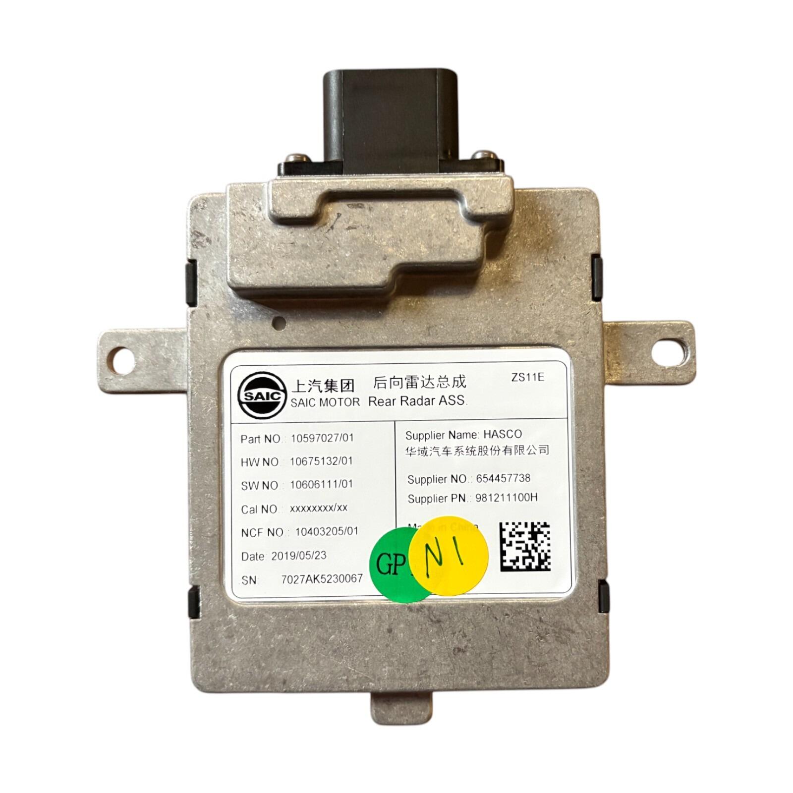 Genuine MG ZS RH OS Rear blind spot radar module 10597027