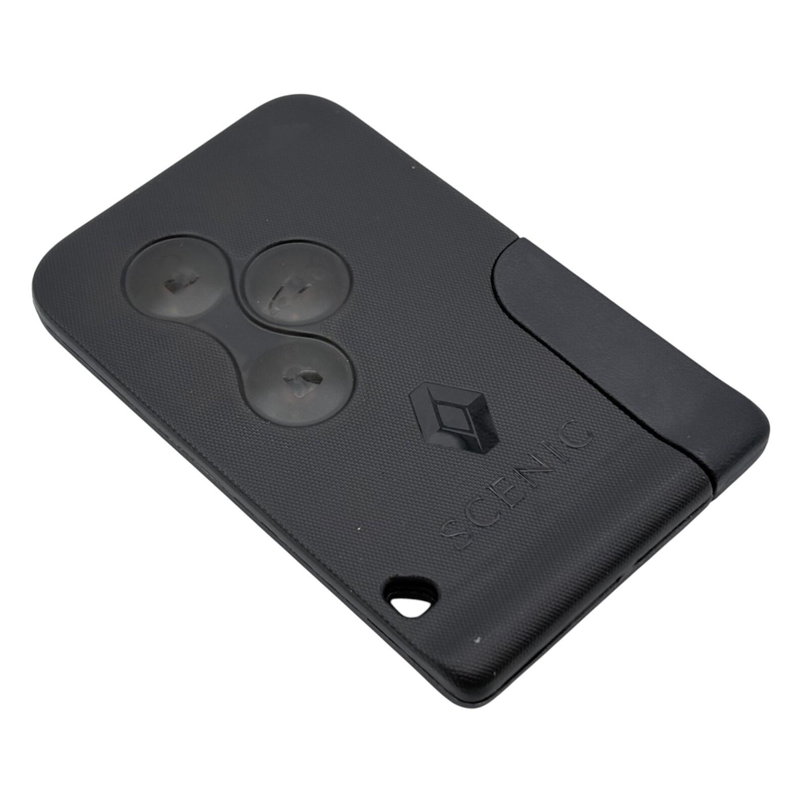 Genuine Renault Scenic 2 Button Remote Key Card — part number 7701209135