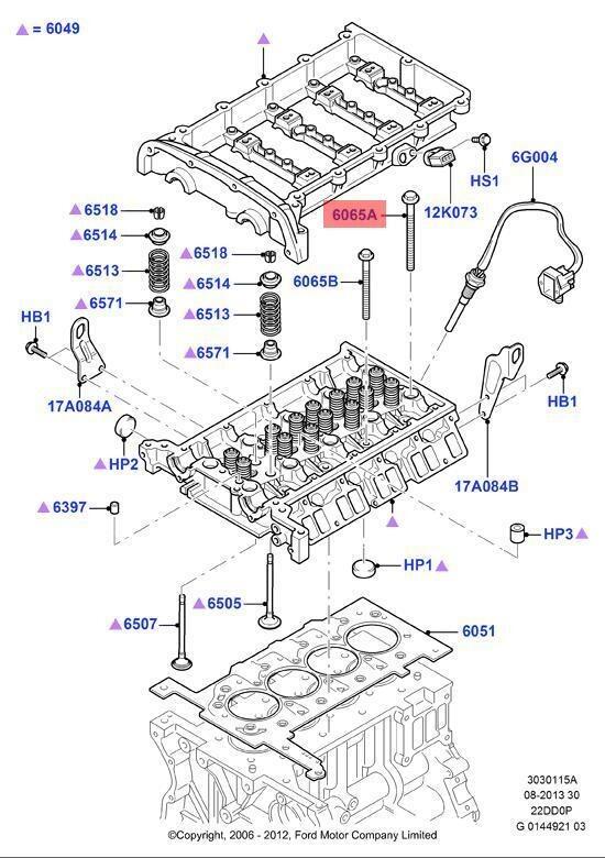 Ford Ranger / Transit | Cylinder Head Hex Head Bolt | 1372302 | GFN Parts