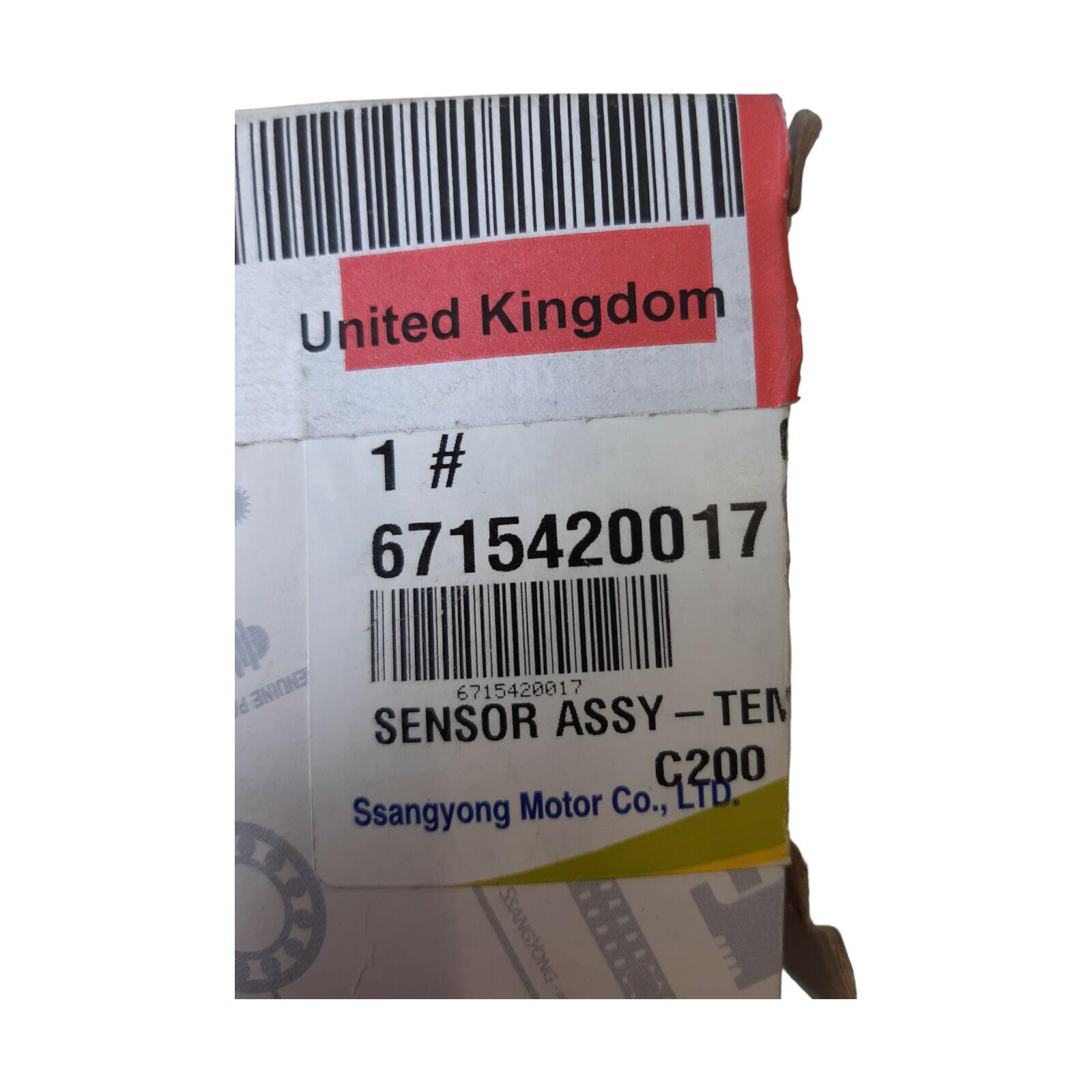 Genuine SsangYong Intake Manifold Pressure Sensor Assembly 6715420017