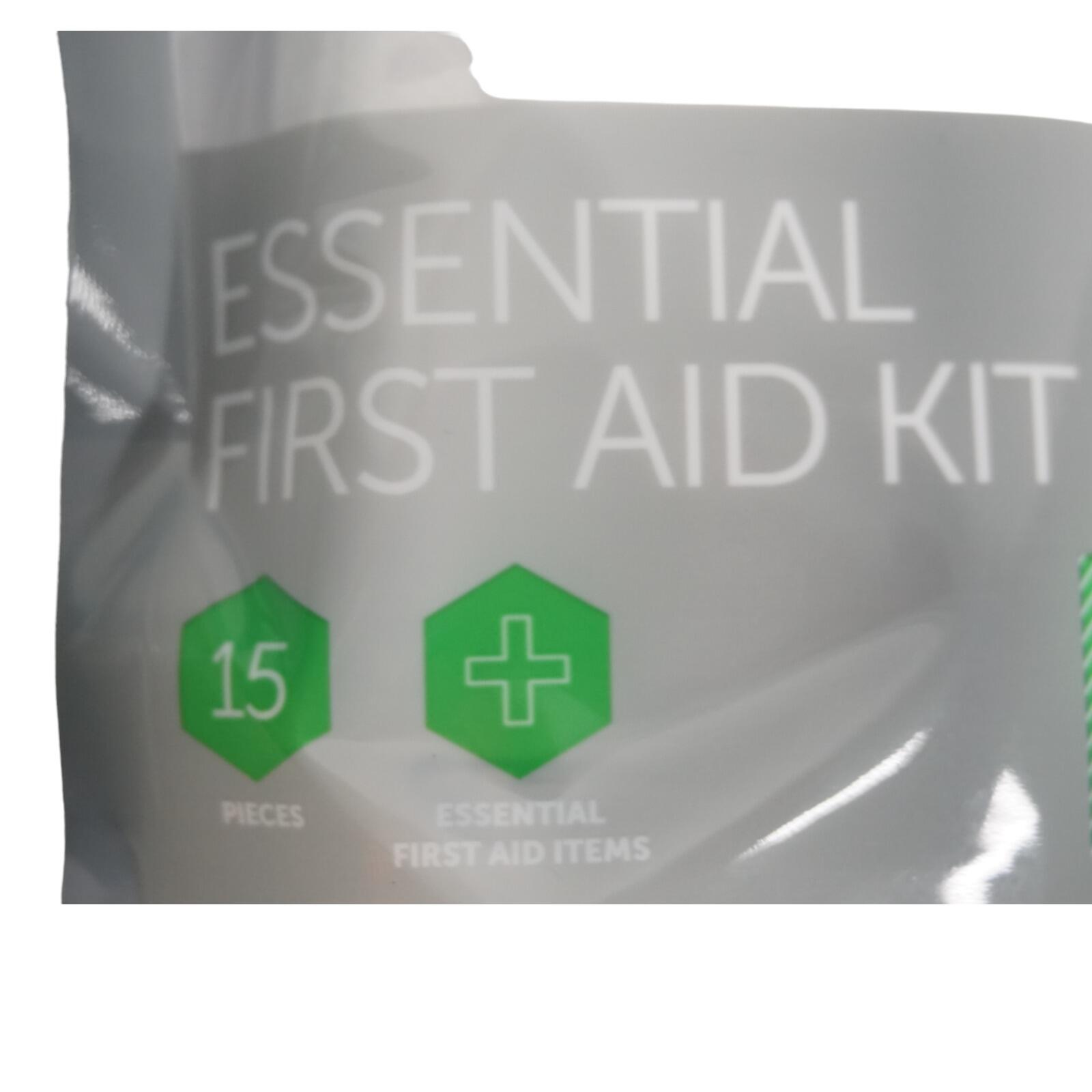P1 Auto Care Essential 15 Piece first aid kit 5025398098892
