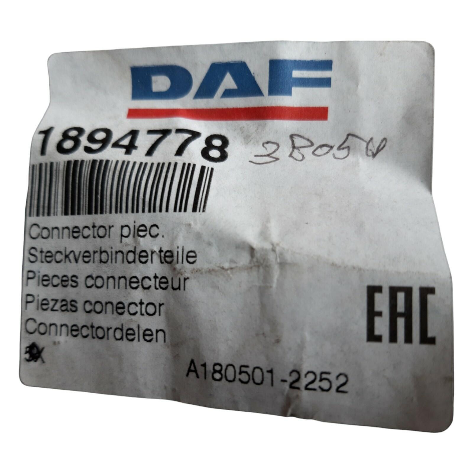 Genuine DAF CF XD XF XG Connector Piece — original equipment quality, MPN 1894778