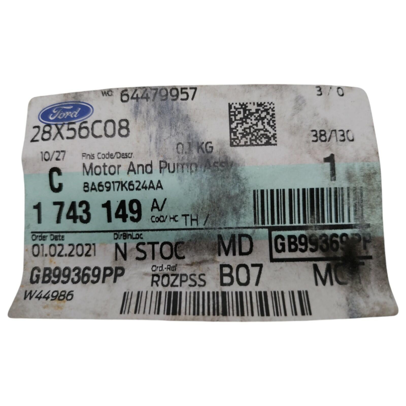 Genuine Ford Windscreen Washer Pump 1743149 – VIN Required | Genuine O