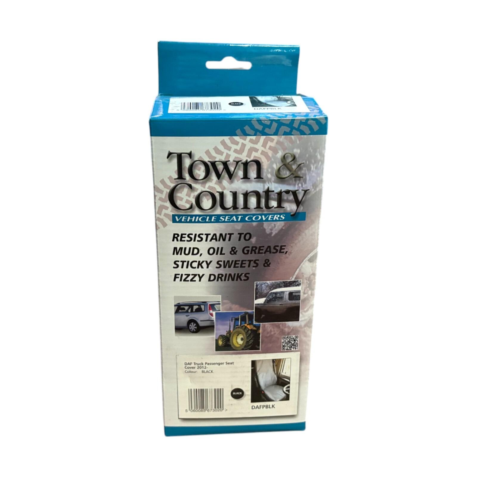 Town & Country Passenger seat cover fits DAF CF XF (Black) DAFPBLK