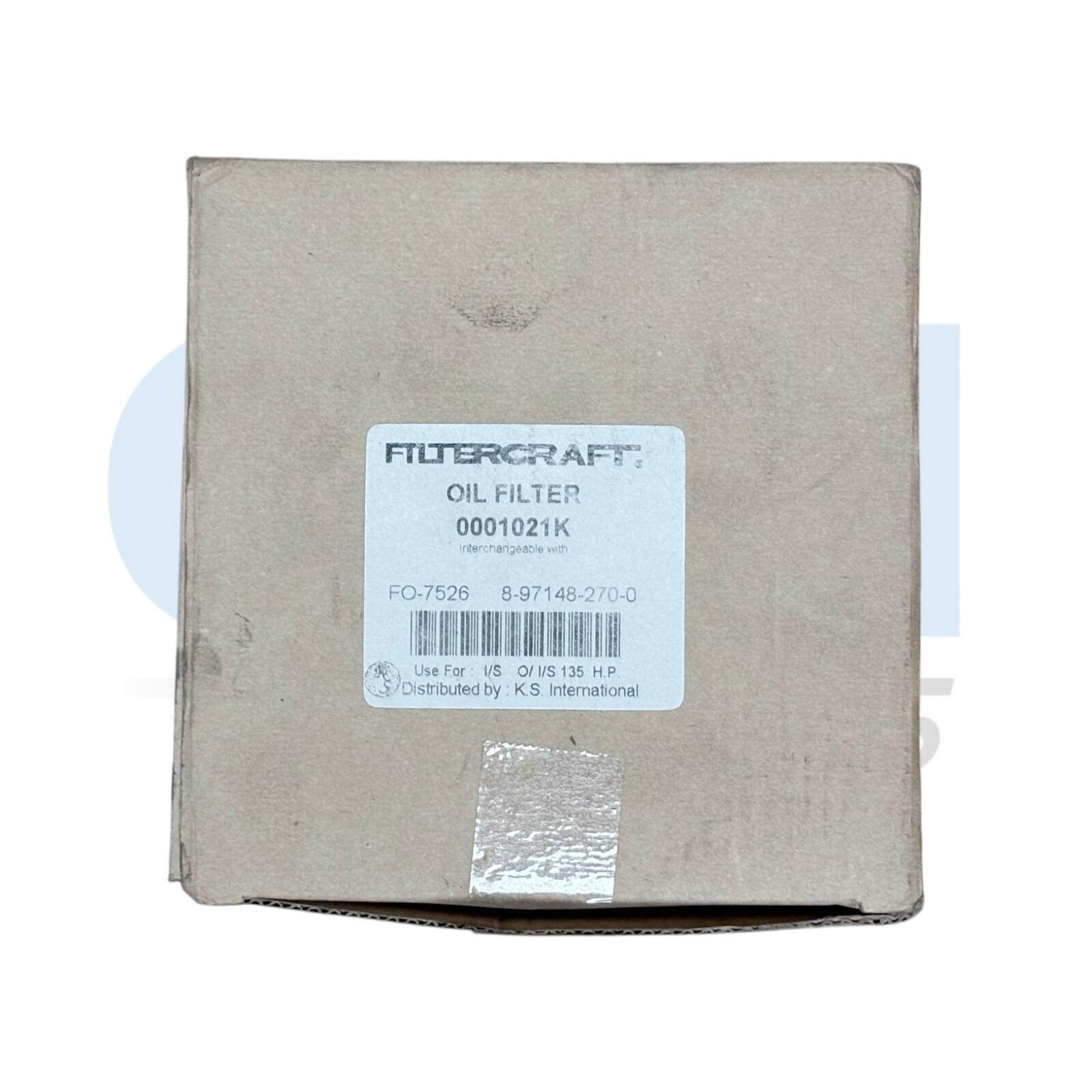 Filtercraft Oil Filter - Packaging