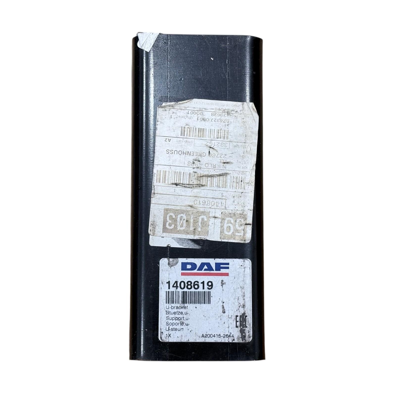 Genuine DAF CF LF XB Propshaft Mounting U-Bracket — OEM-grade replacement — part number 1408619