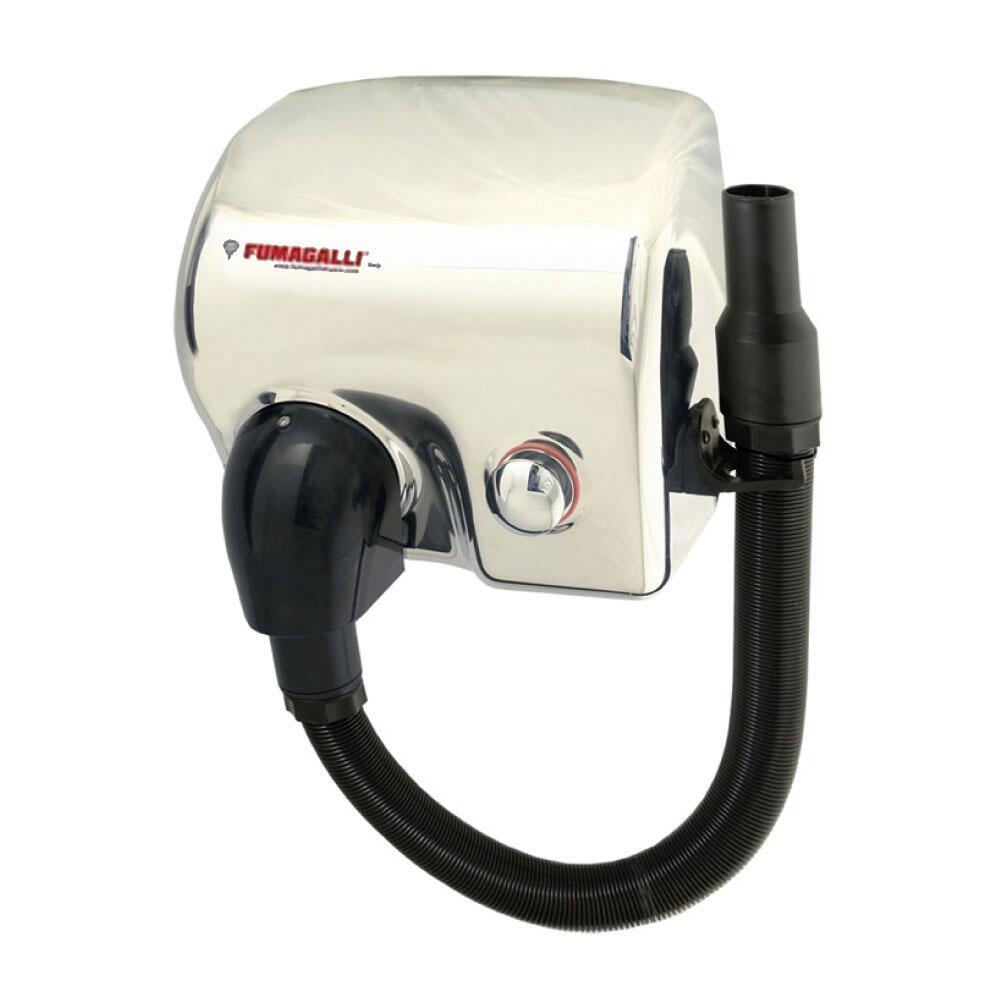 Fumagalli MG88HT 9000 HT Commercial Hair Dryer - Wall mounted - Hose - Polished Stainless Steel
