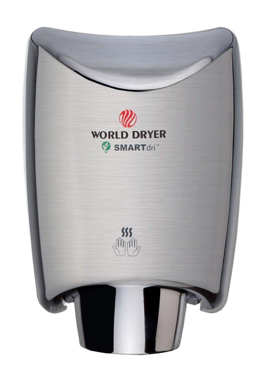 World Dryer SMARTdri Intelligent Hand Dryer - Stainless Steel Satin