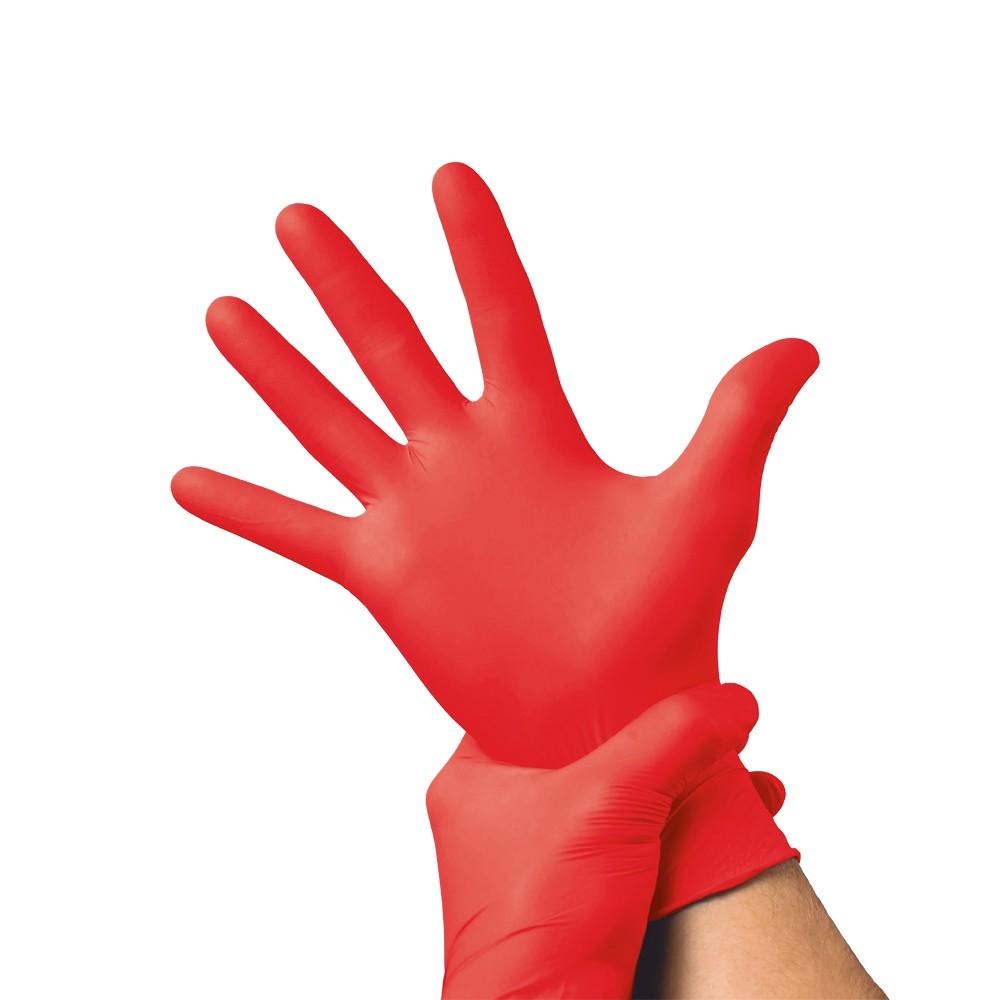 Nitrile Gloves - Powder Free - X Large - 10 packs of 100 - 2000 Gloves - NO VAT - UltraRed
