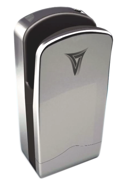 Aertek TRIclone - Super High Speed Hands-in Hand Dryer - 'Satin Aluminium'