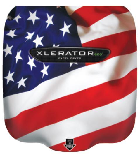 Xlerator Hand Dryer American USA Flag