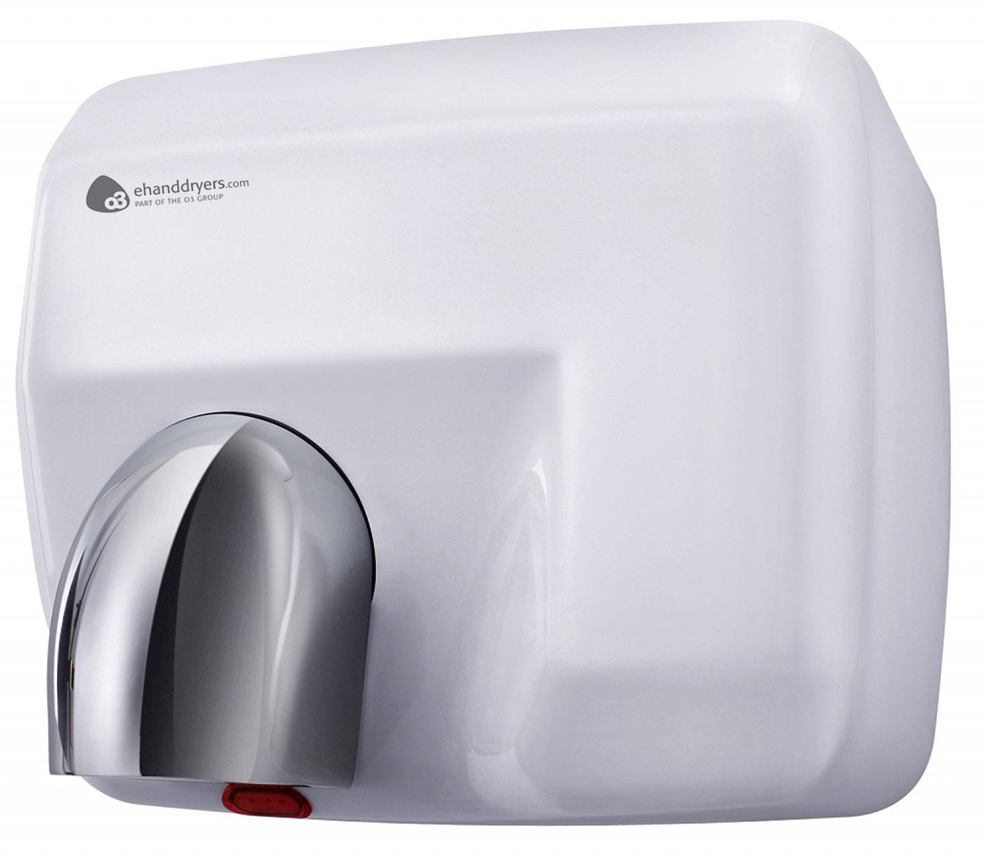 SupaDry Ultra 1 Hand Dryer − White - Plastic - Chrome Nozzle