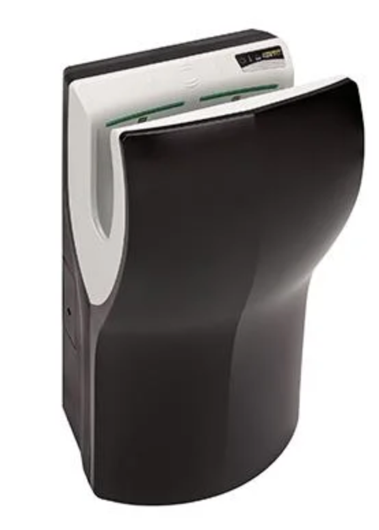 Mediclinics Dualflow Plus Eco Hand Dryer - M14 Black