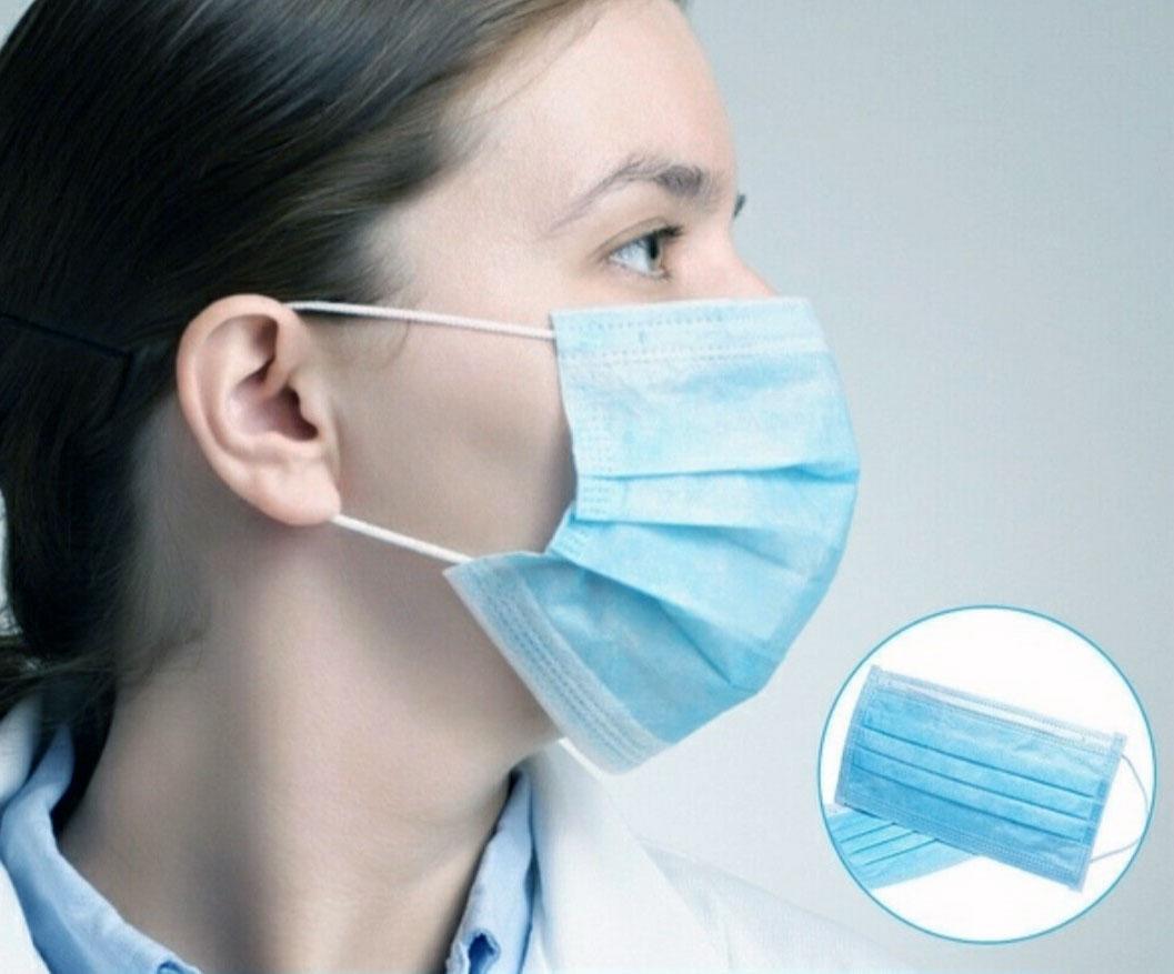 Surgical Face Masks, 3ply anti-bacterial anti-fog disposable medical face masks, Type IIR 40pack
